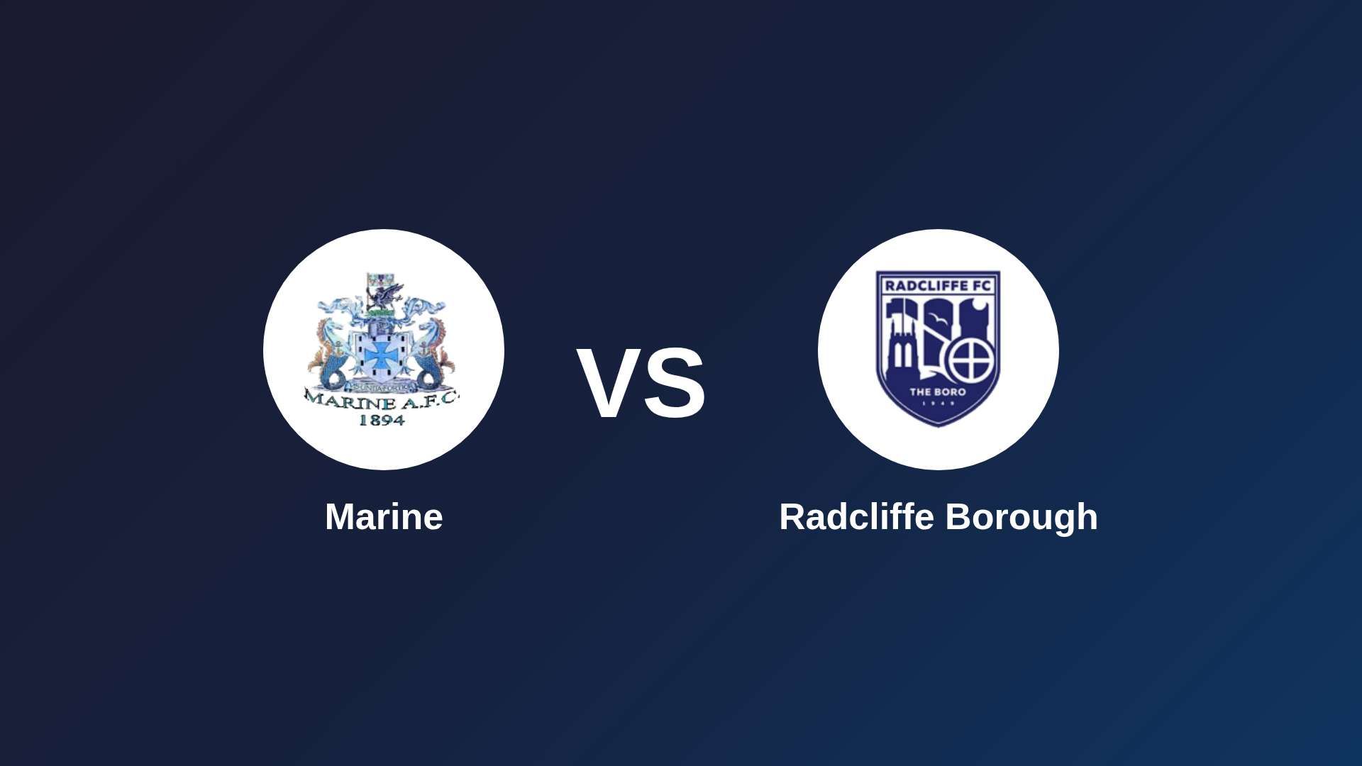 Marine vs Radcliffe Borough