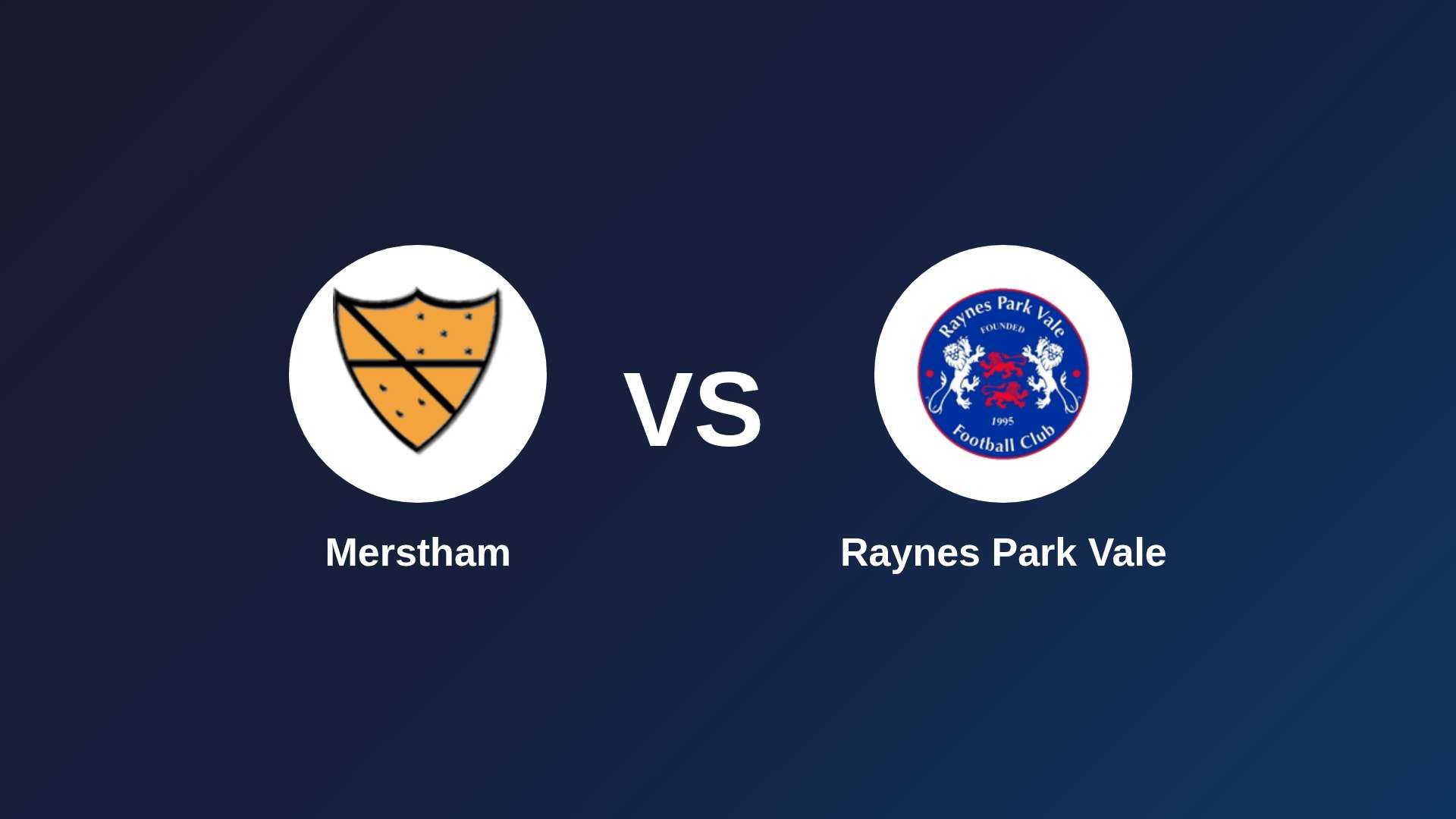 Merstham vs Raynes Park Vale