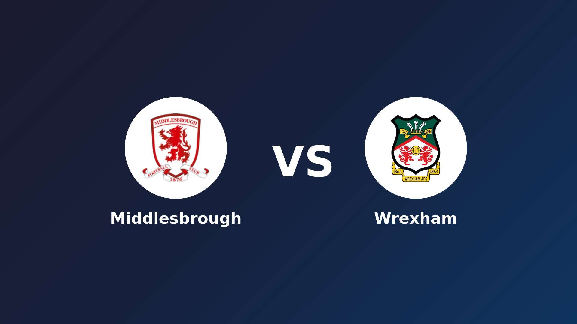 Middlesbrough vs (F)rexham