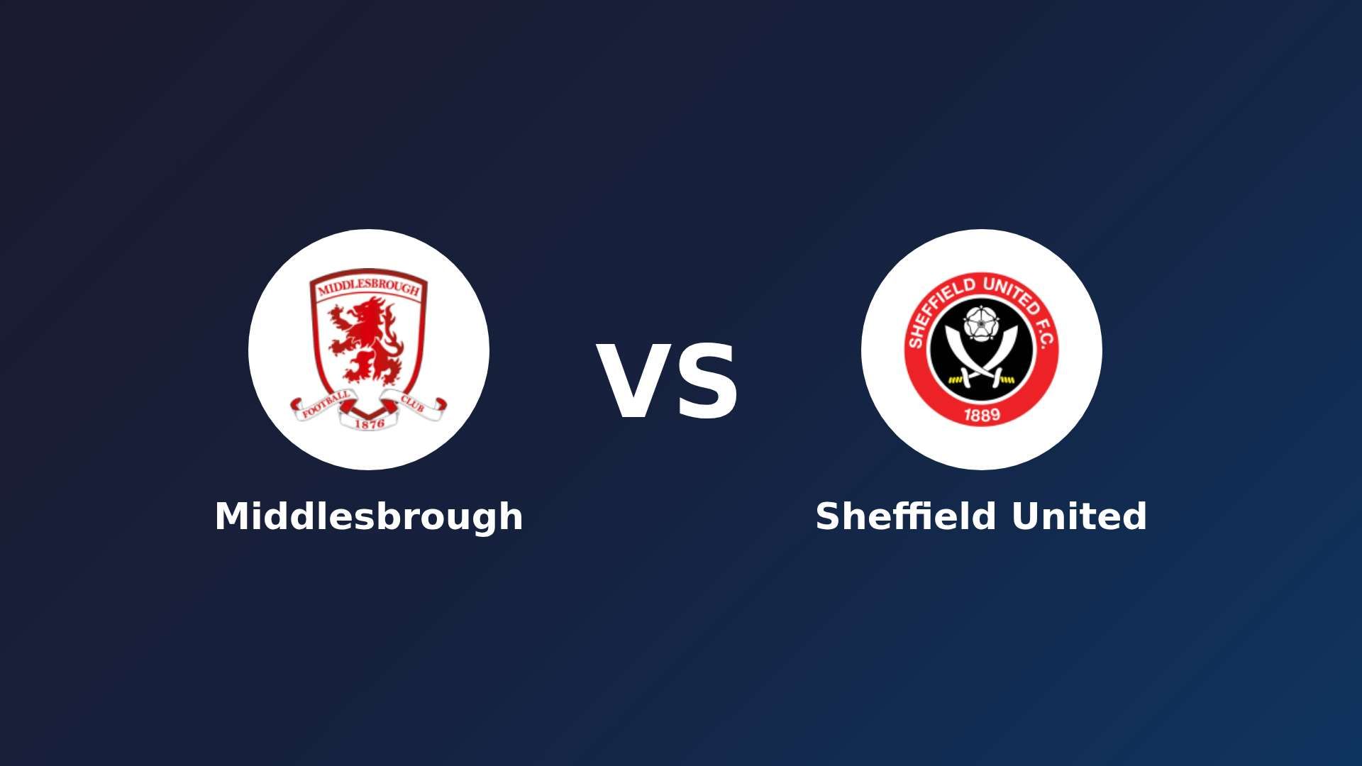 Middlesbrough vs Sheffield United
