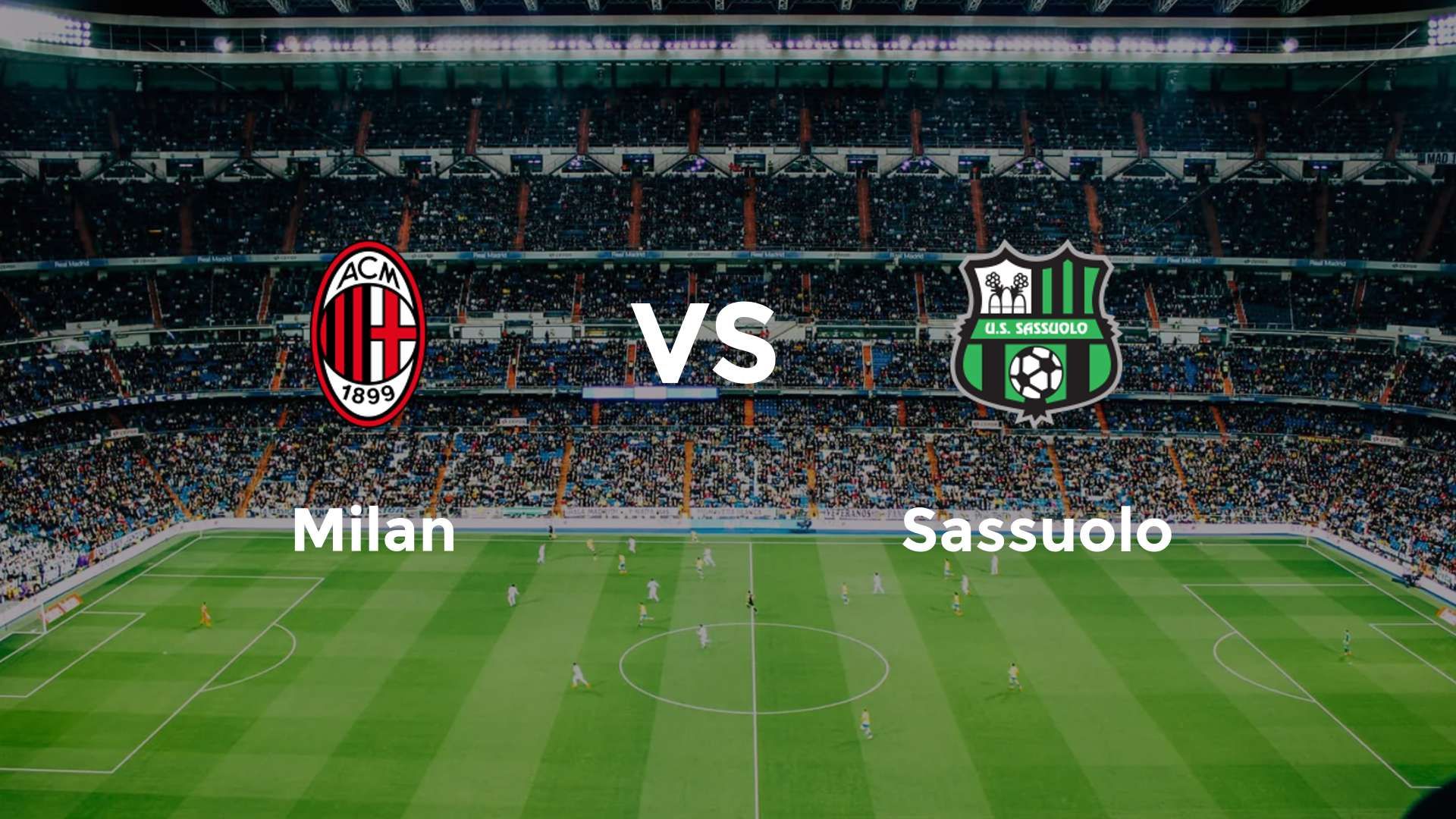 Milan vs Sassuolo