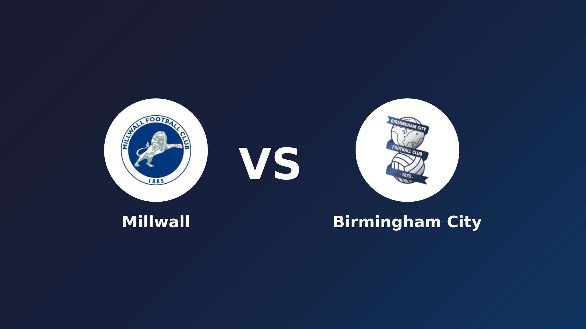 Millwall vs Birmingham City
