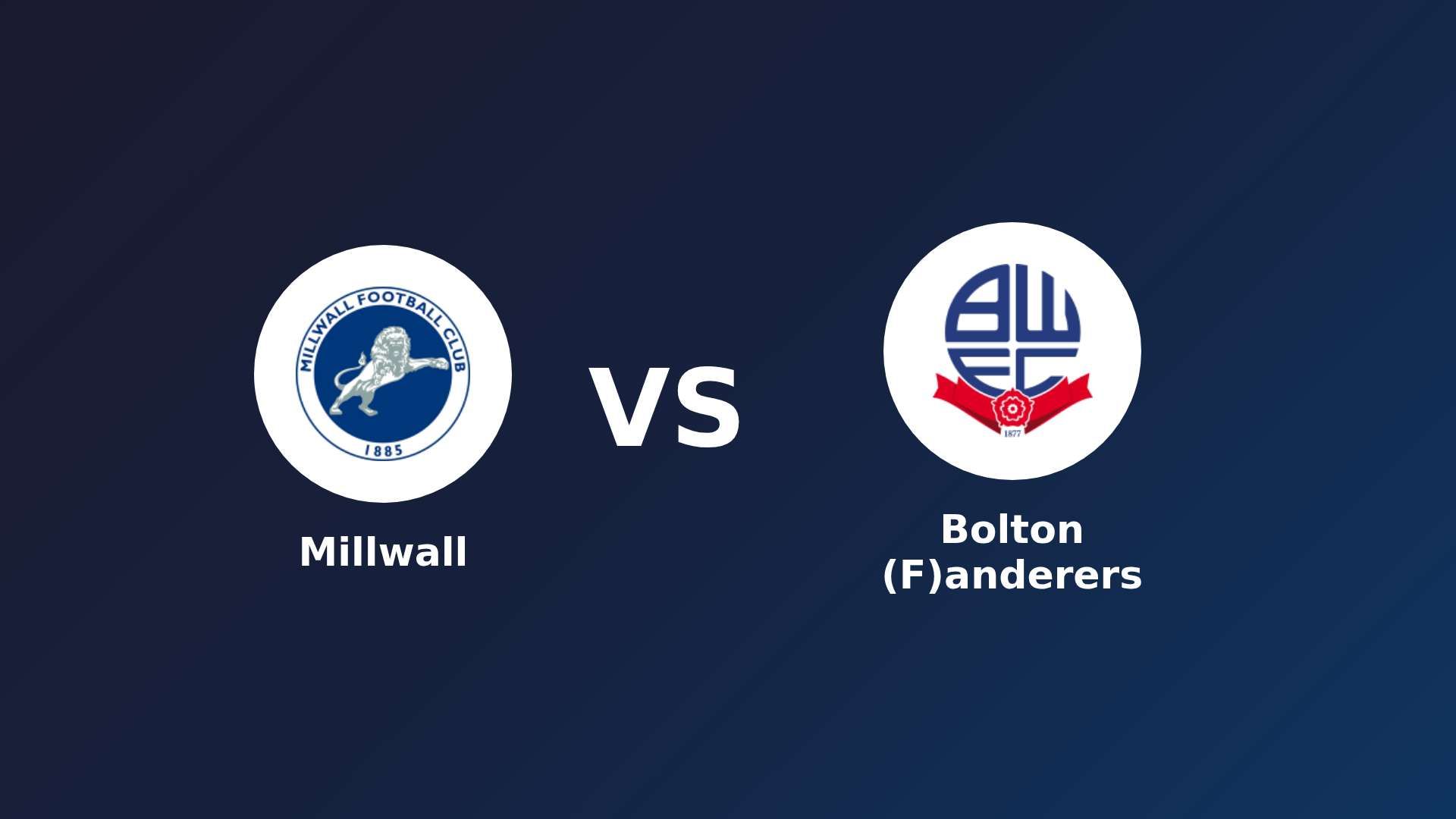 Millwall vs Bolton (F)anderers