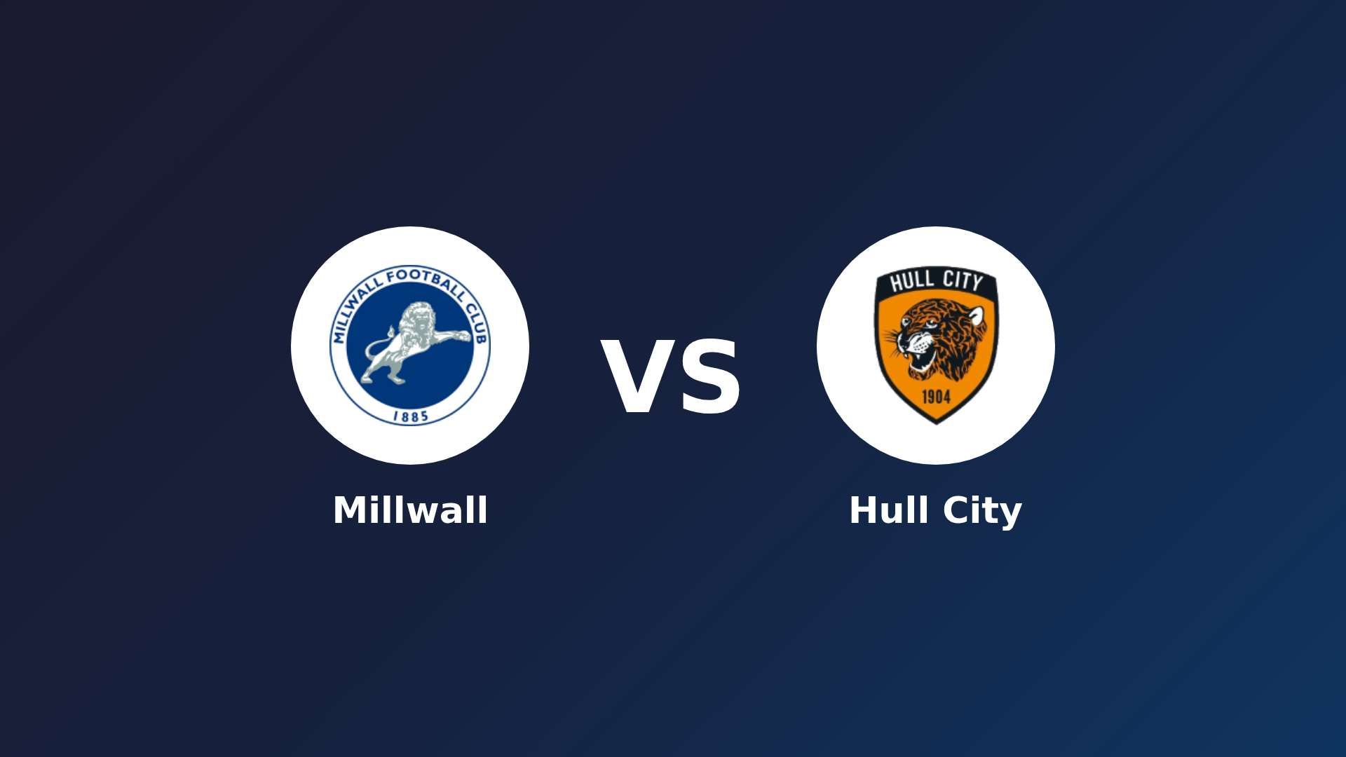 Millwall vs Hull City
