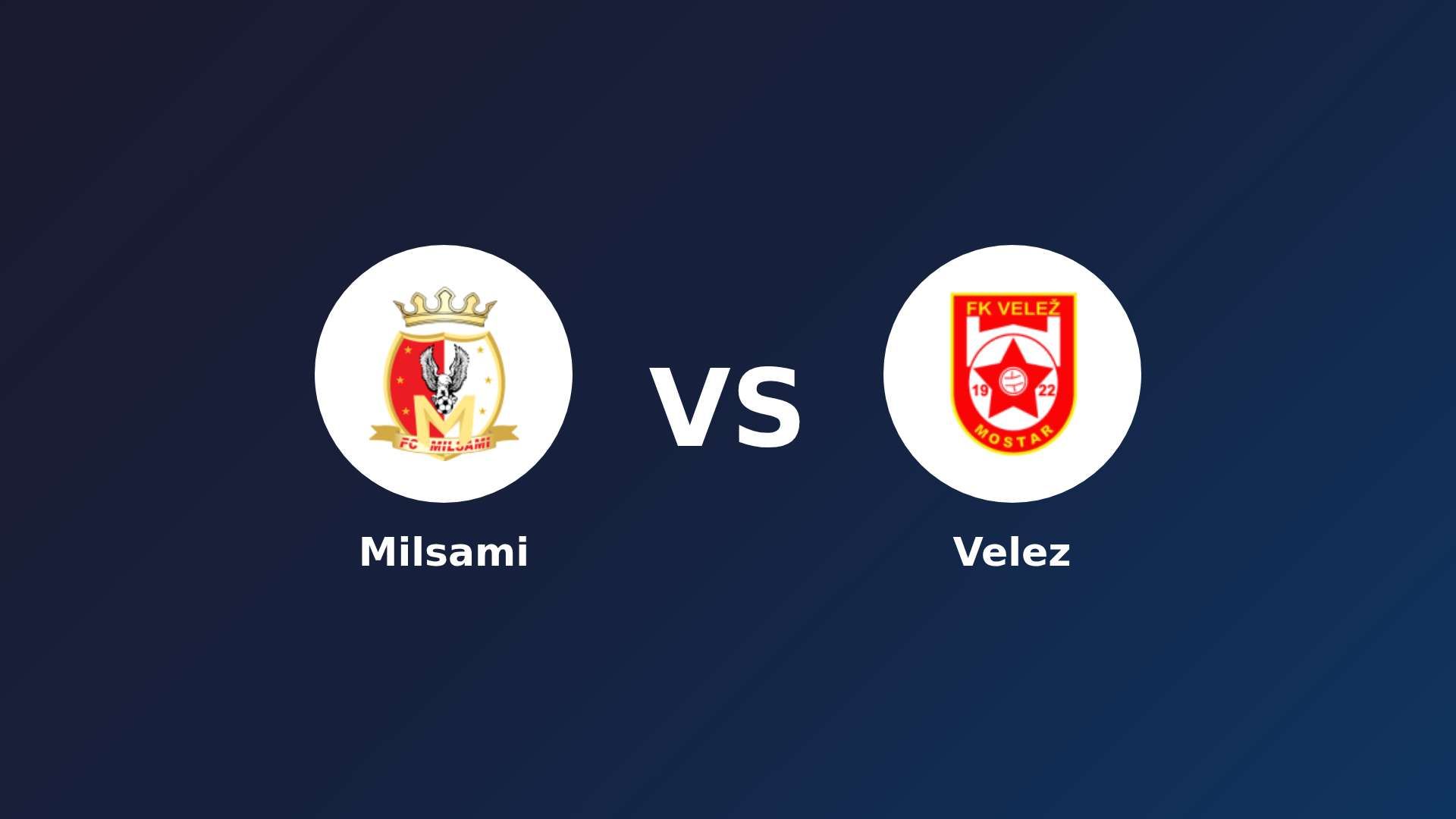 Milsami vs Velez