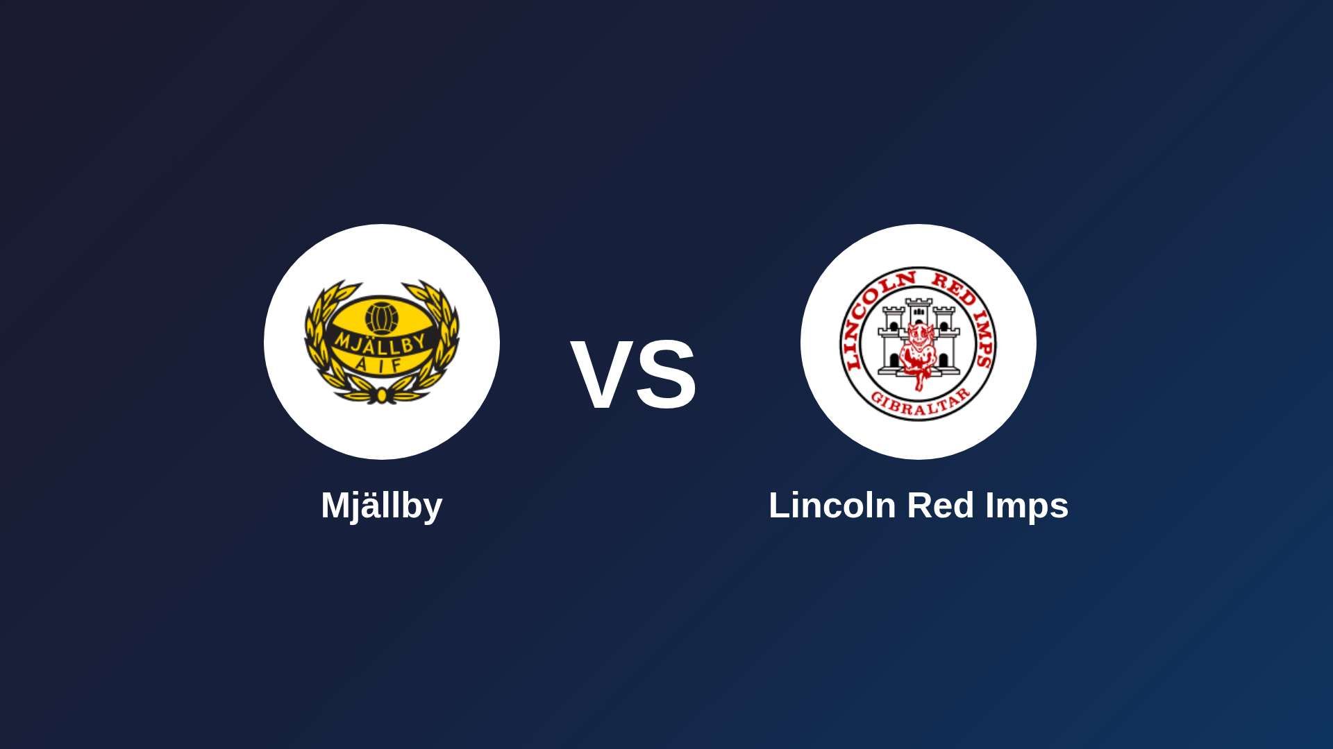 Mjällby vs Lincoln Red Imps
