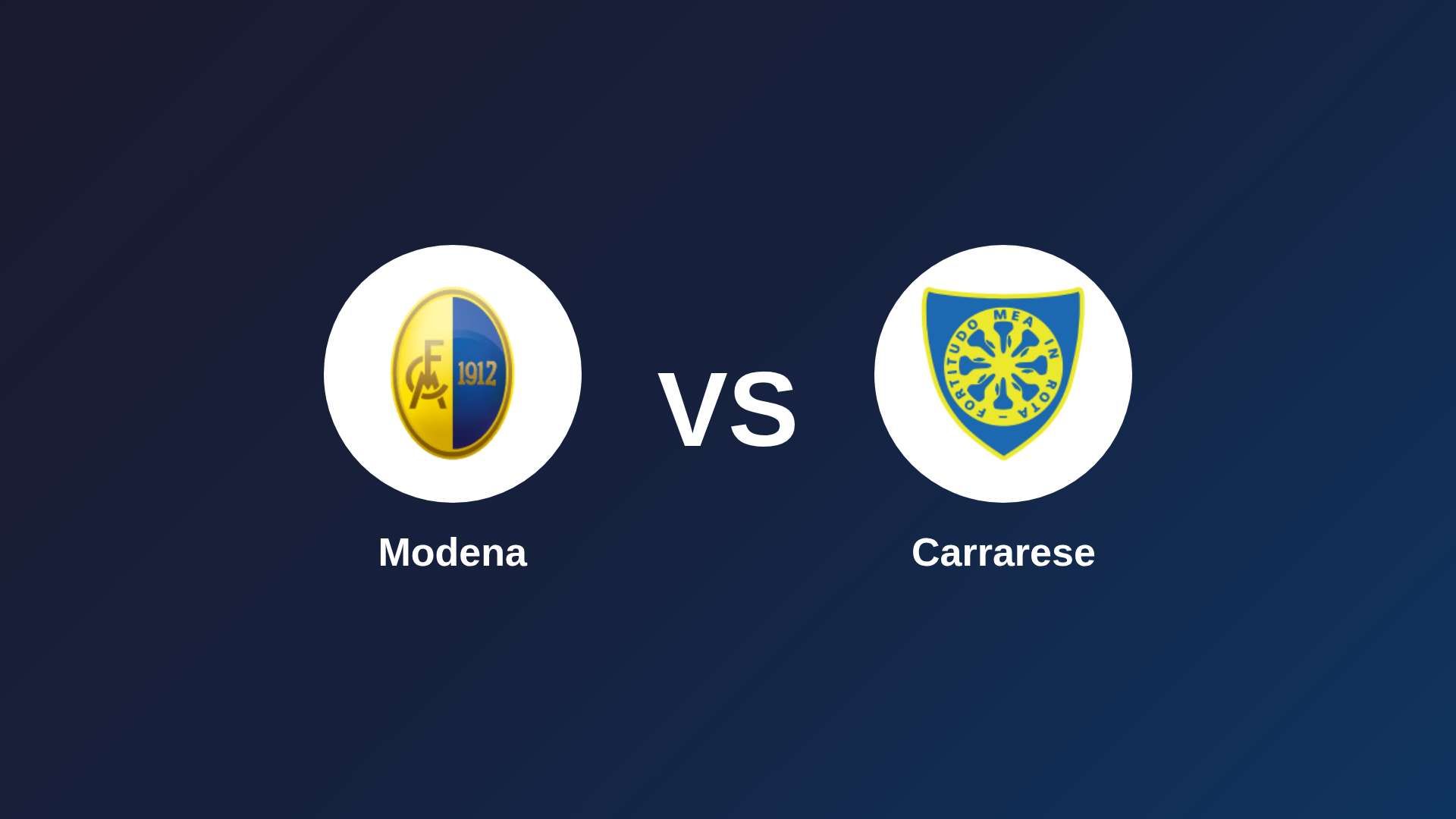 Modena vs Carrarese
