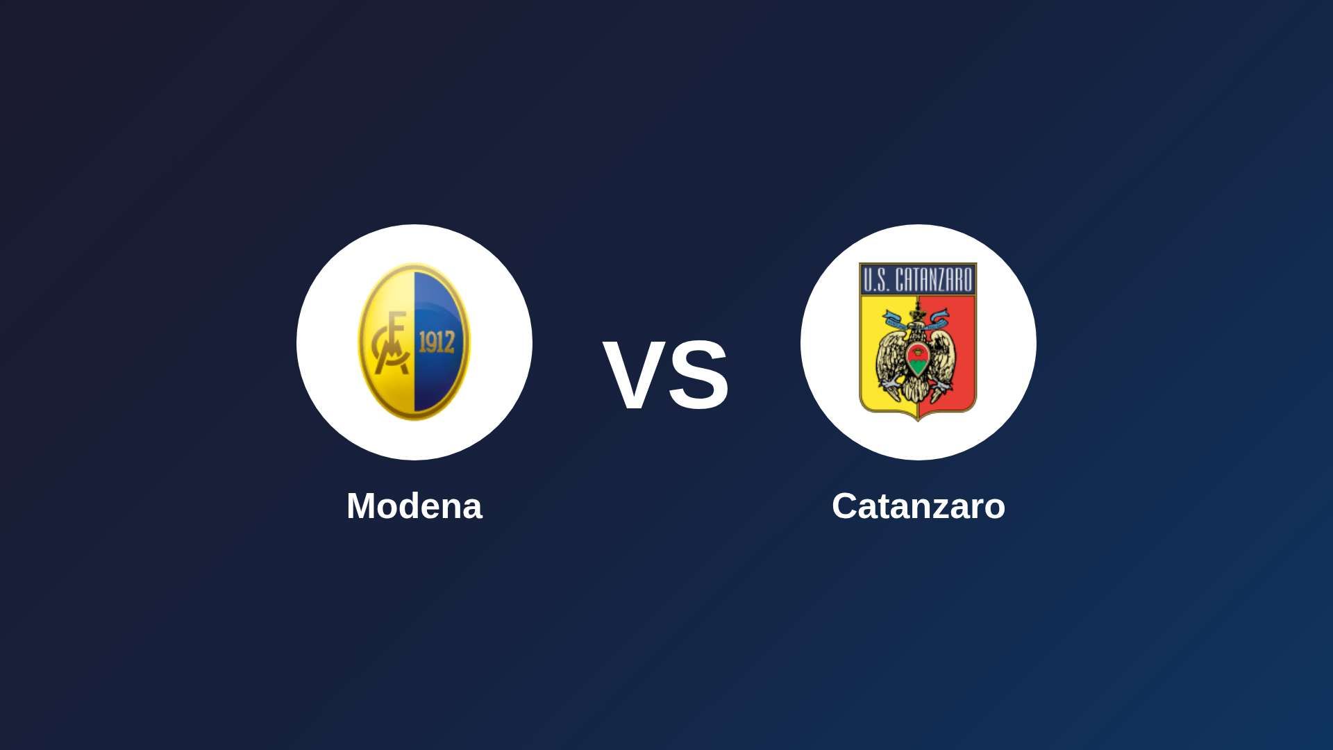 Modena vs Catanzaro