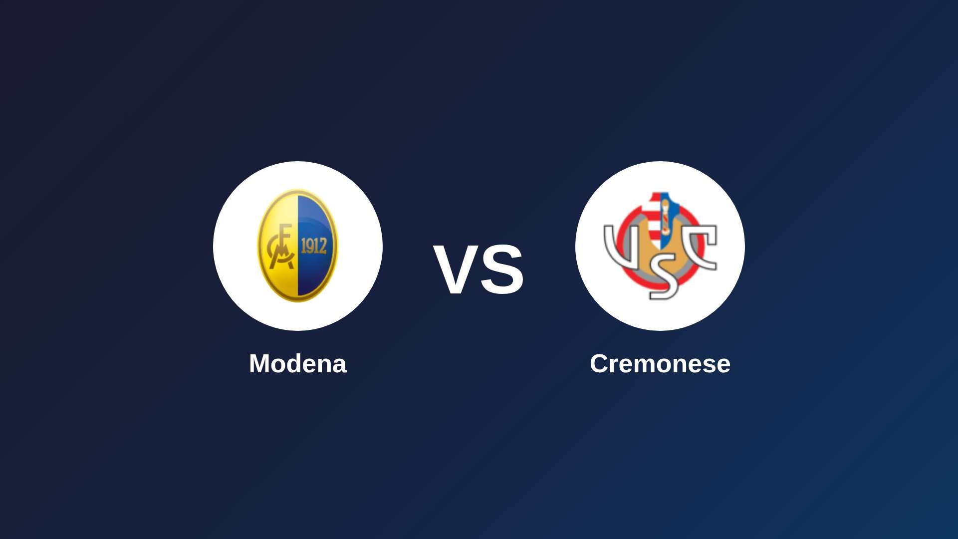 Modena vs Cremonese