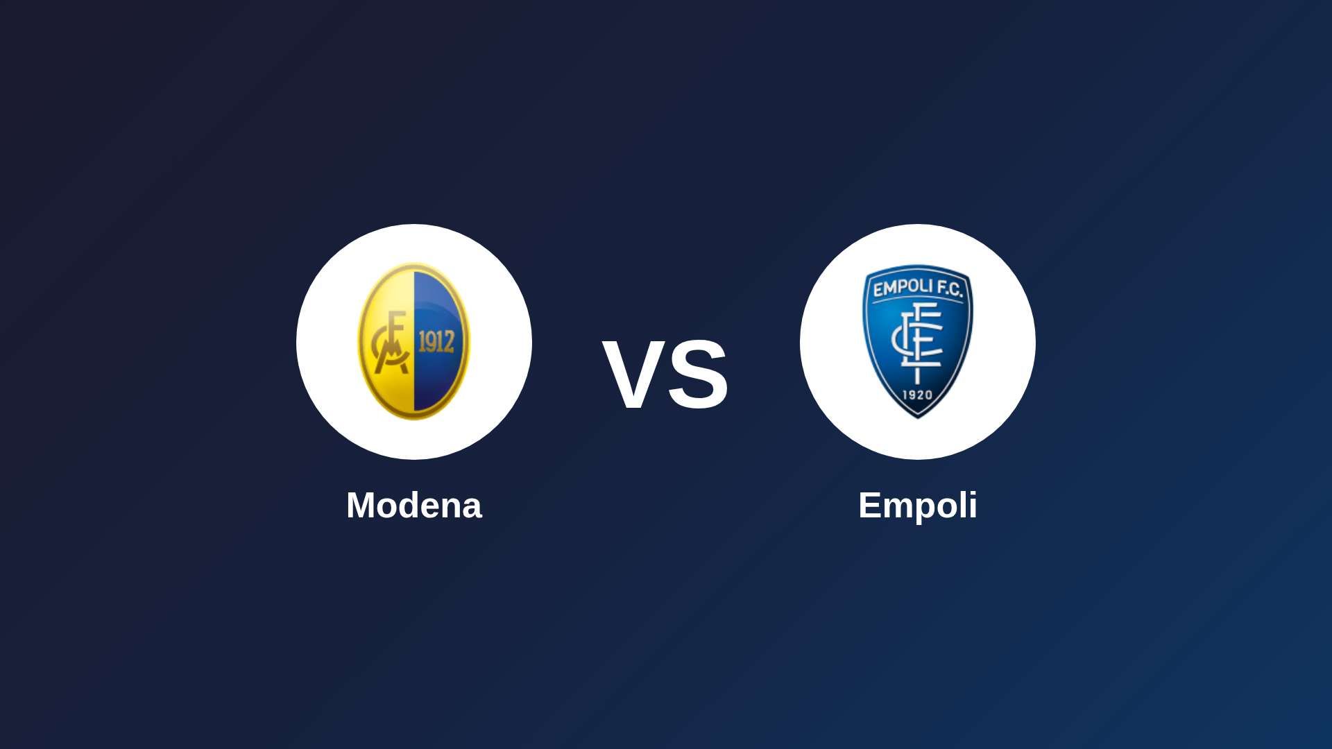 Modena vs Empoli