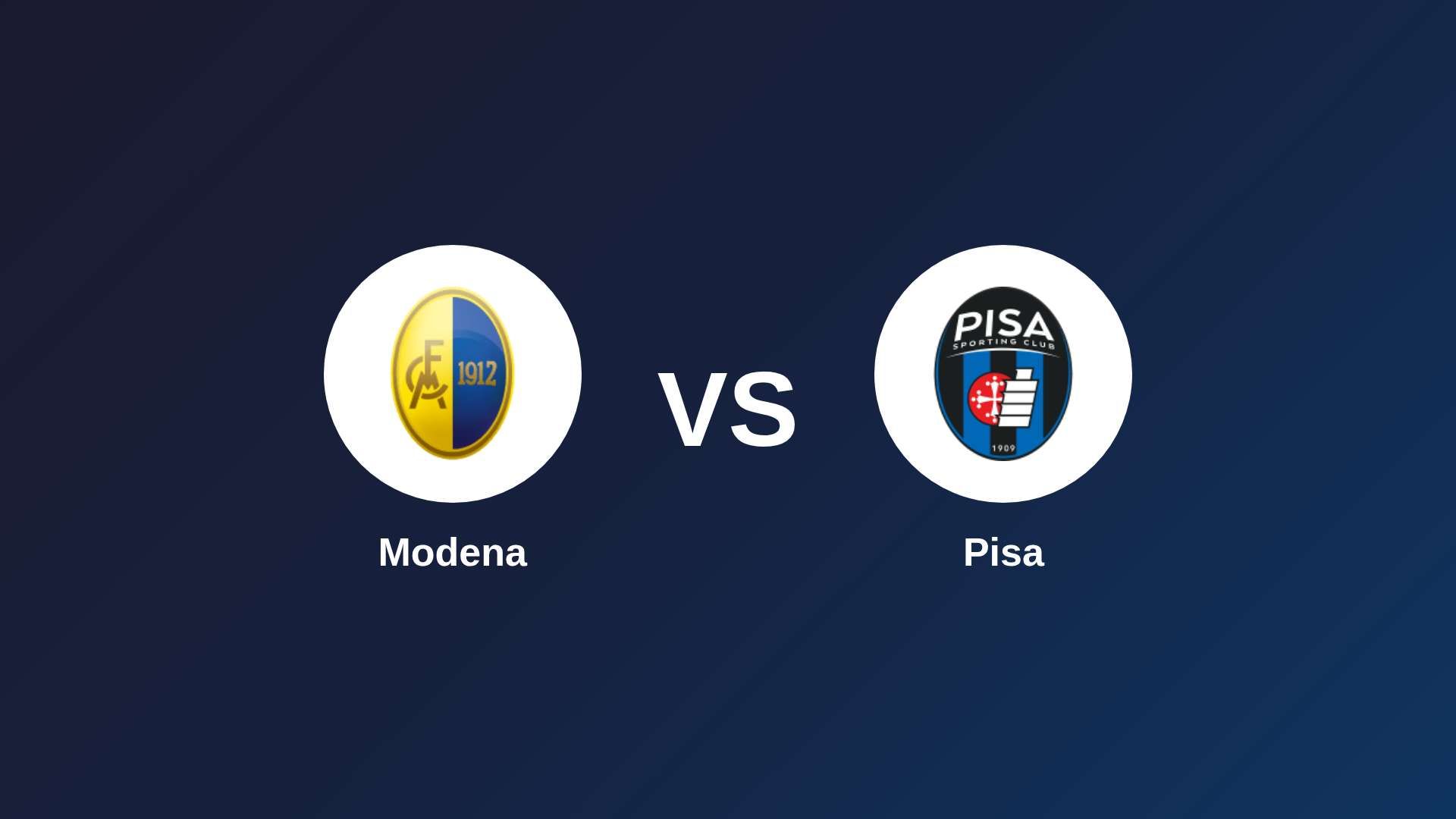 Modena vs Pisa