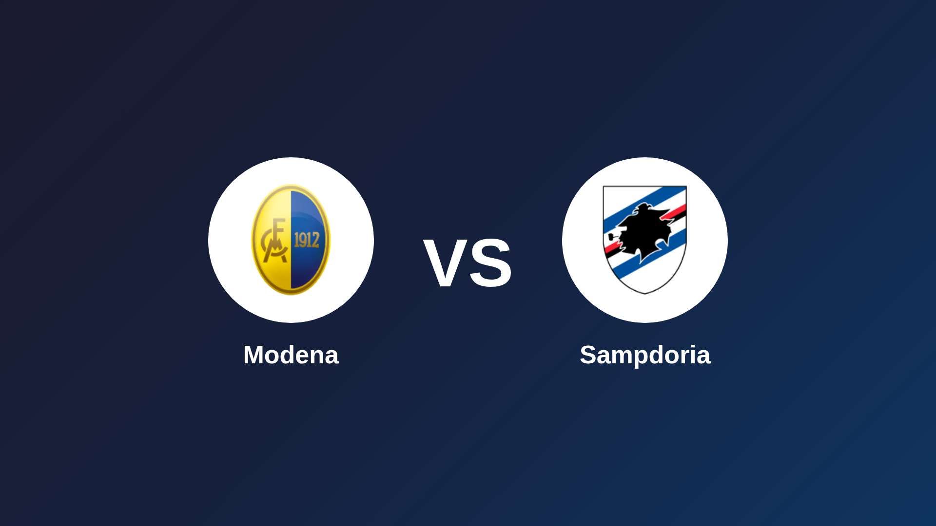 Modena vs Sampdoria