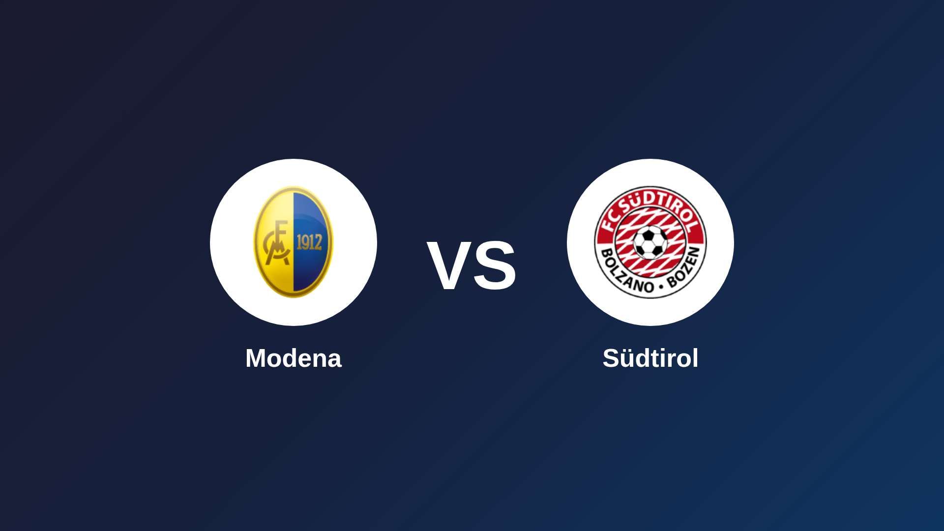 Modena vs Südtirol
