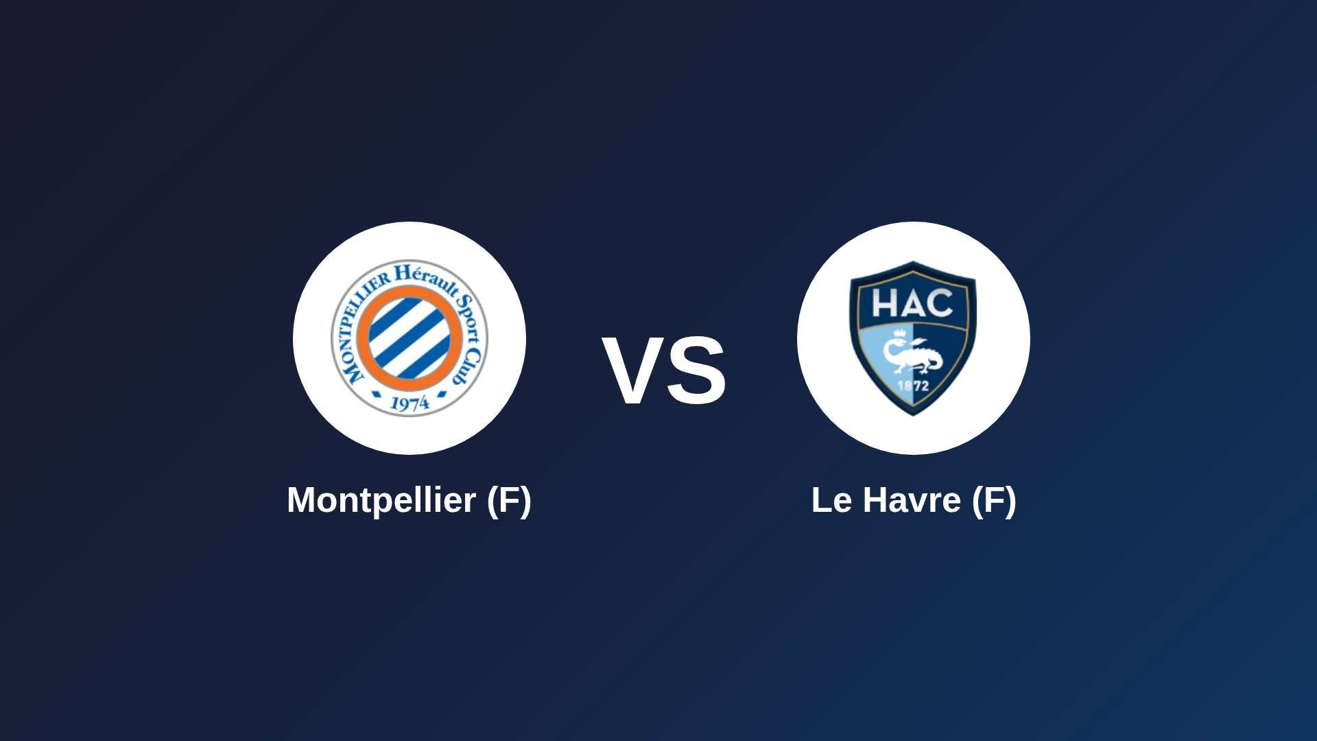 Montpellier (F) vs Le Havre (F)