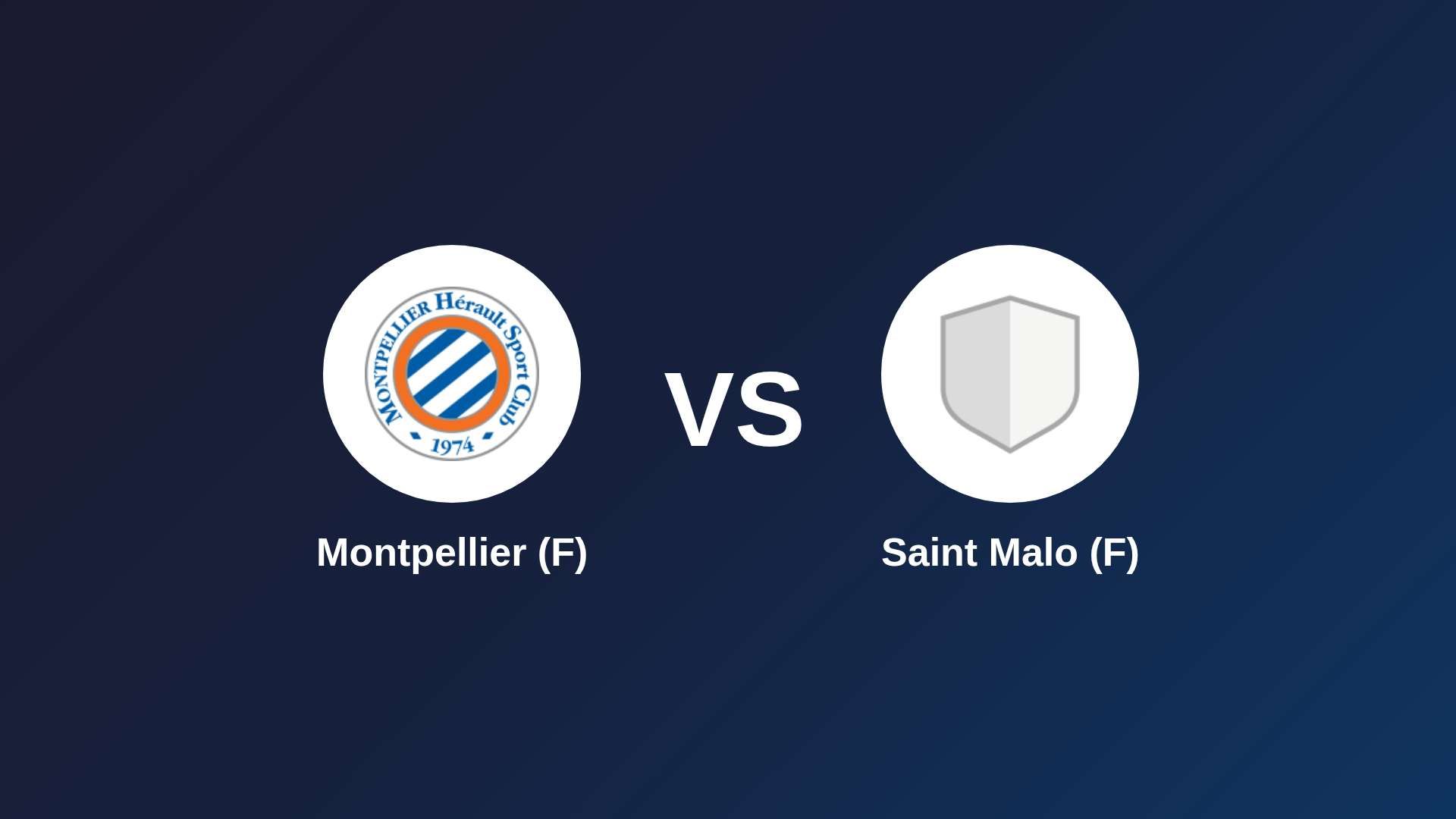 Montpellier (F) vs Saint Malo (F)