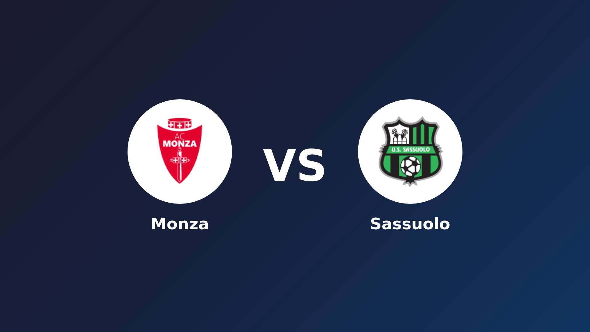 Monza vs Sassuolo