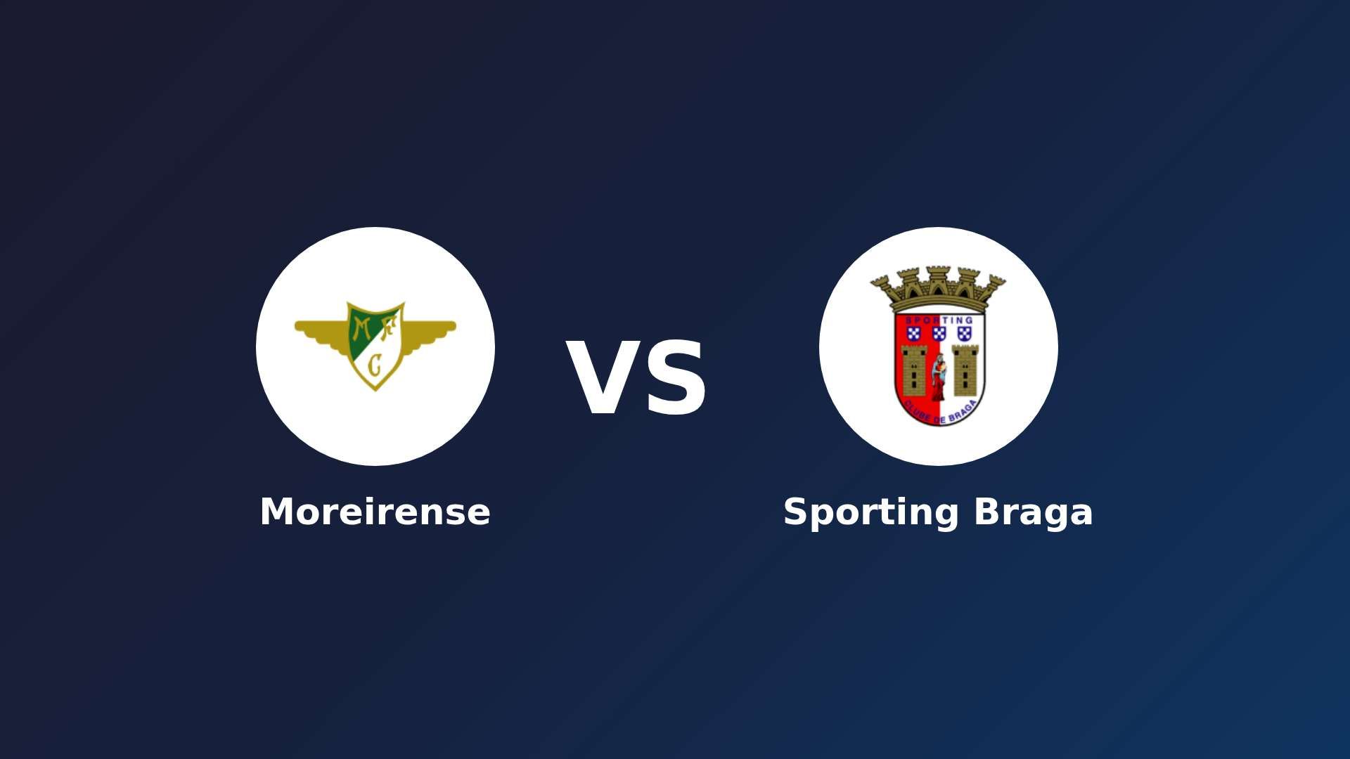 Moreirense vs Sporting Braga