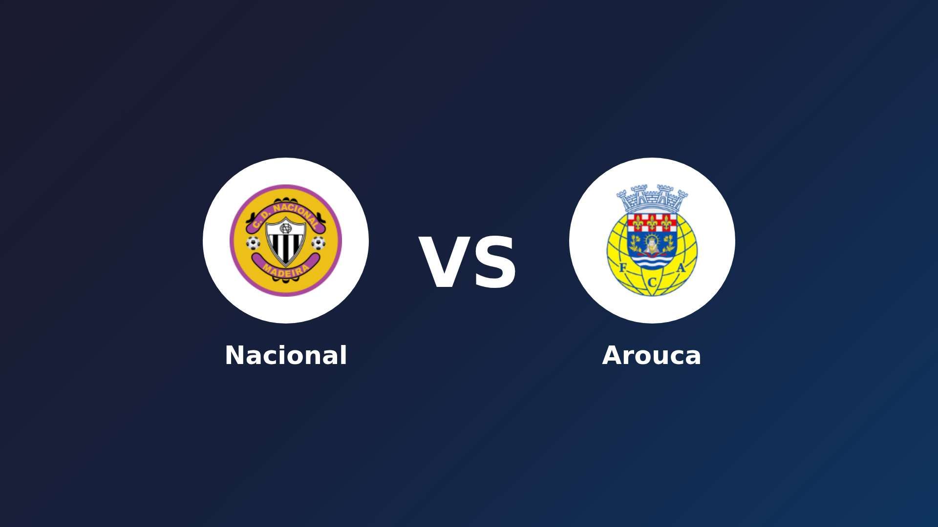 Nacional vs Arouca