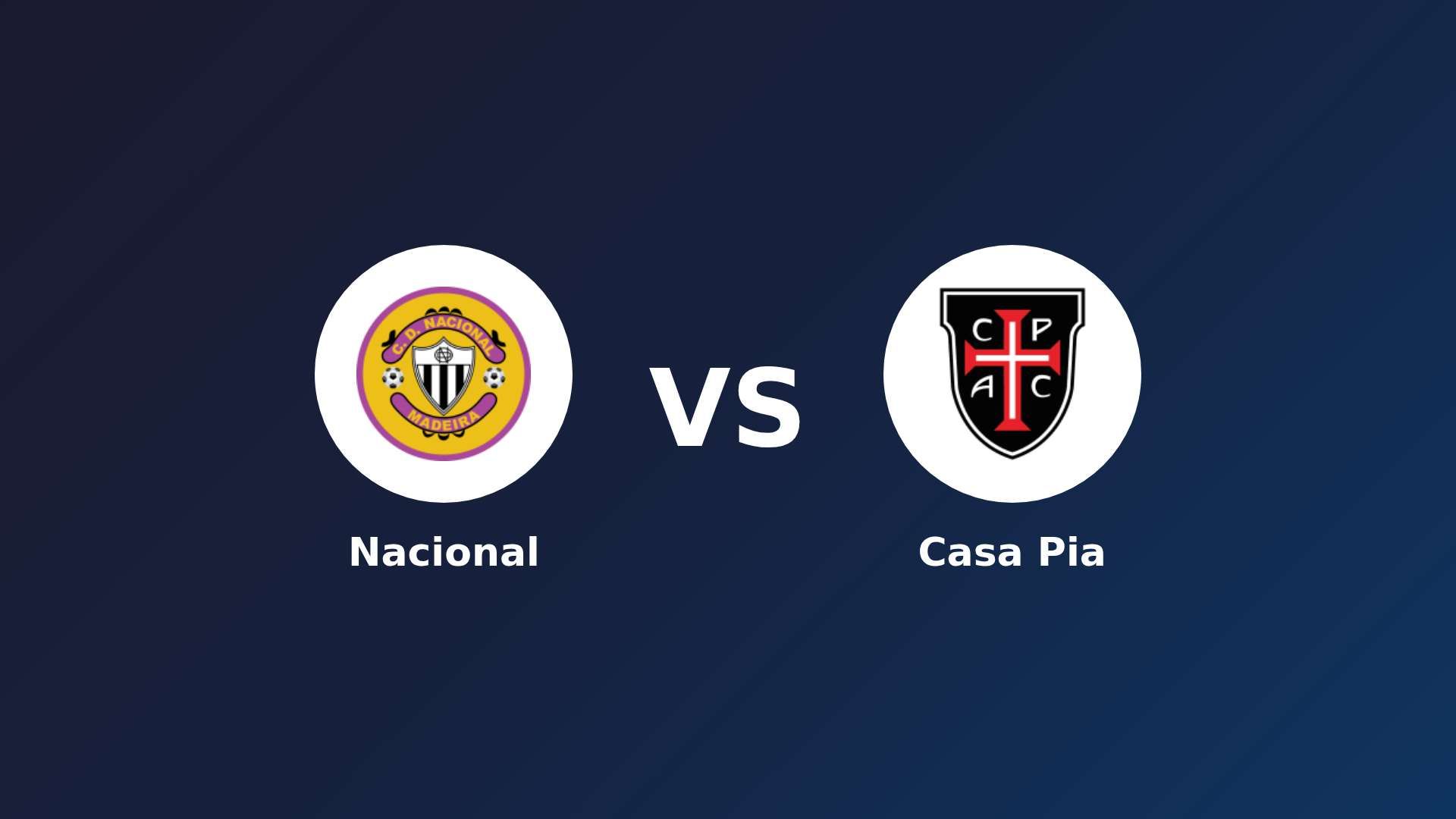 Nacional vs Casa Pia