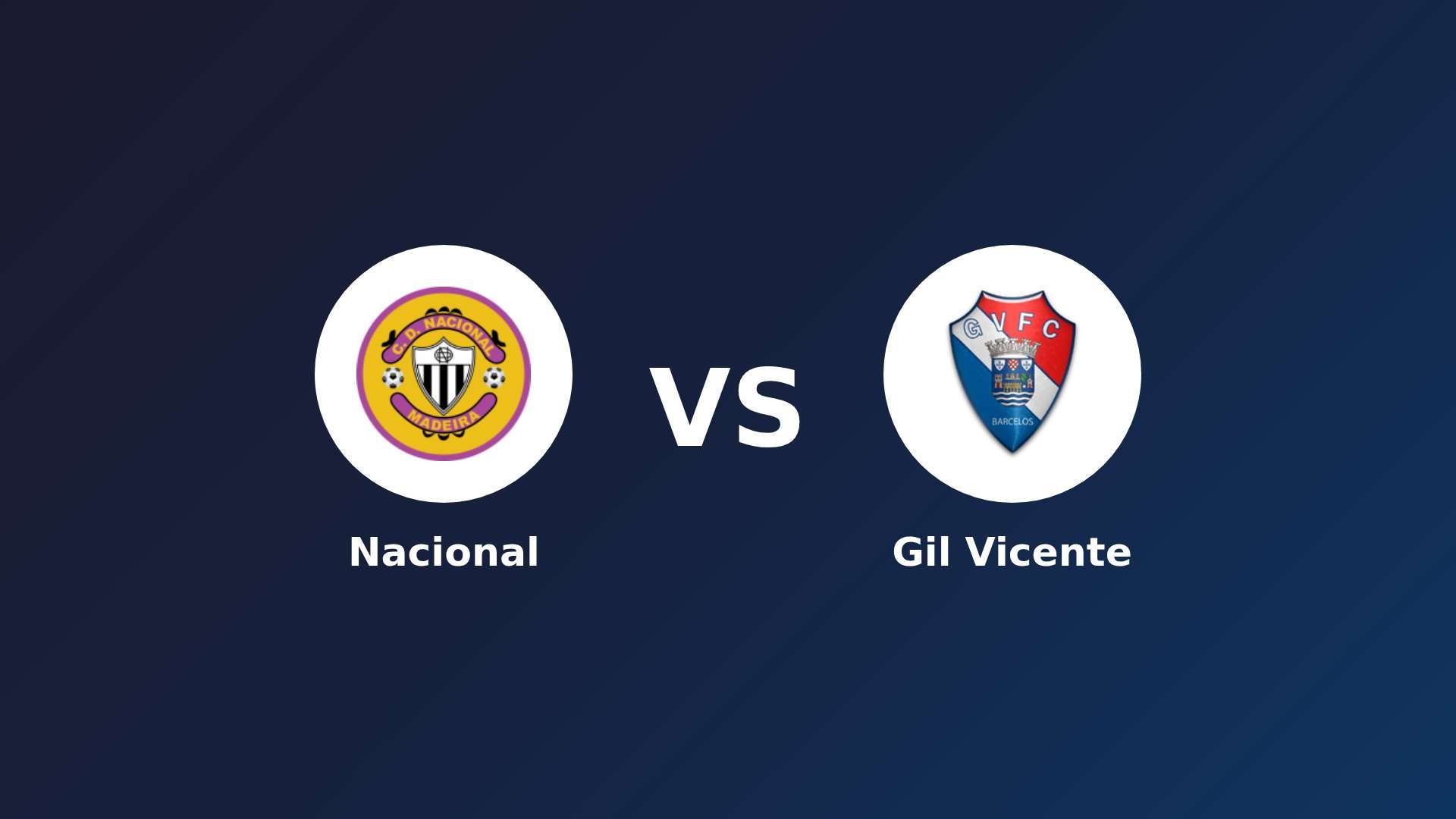 Nacional vs Gil Vicente