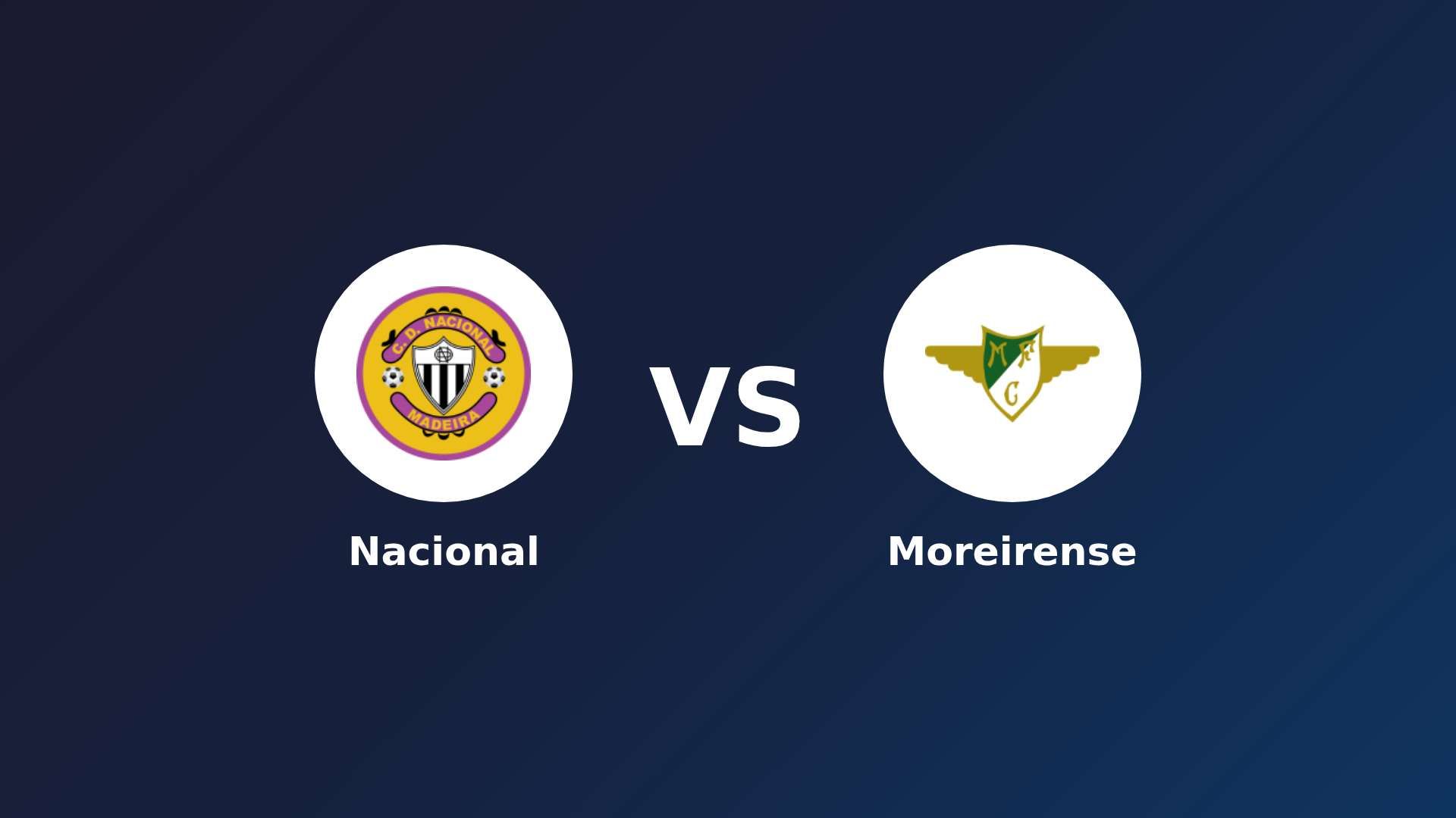 Nacional vs Moreirense