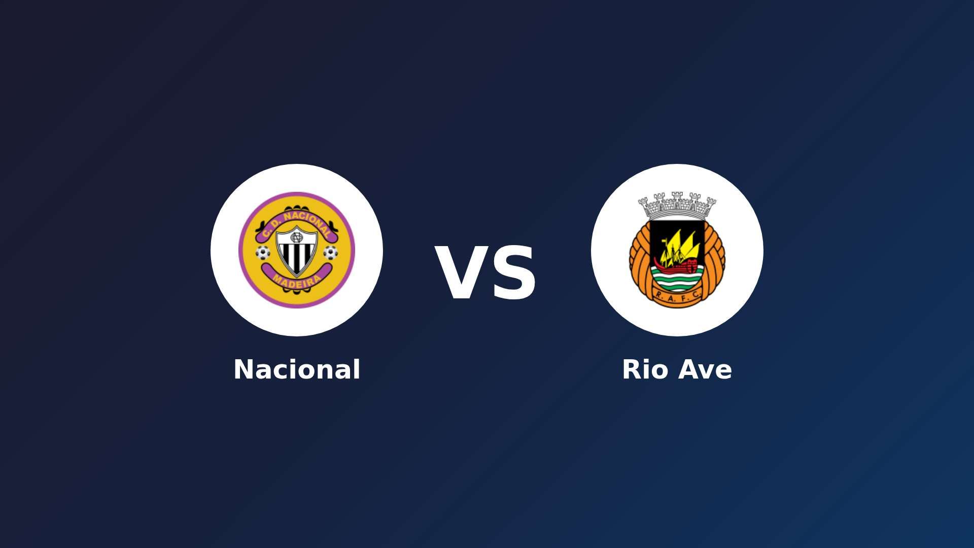 Nacional vs Rio Ave