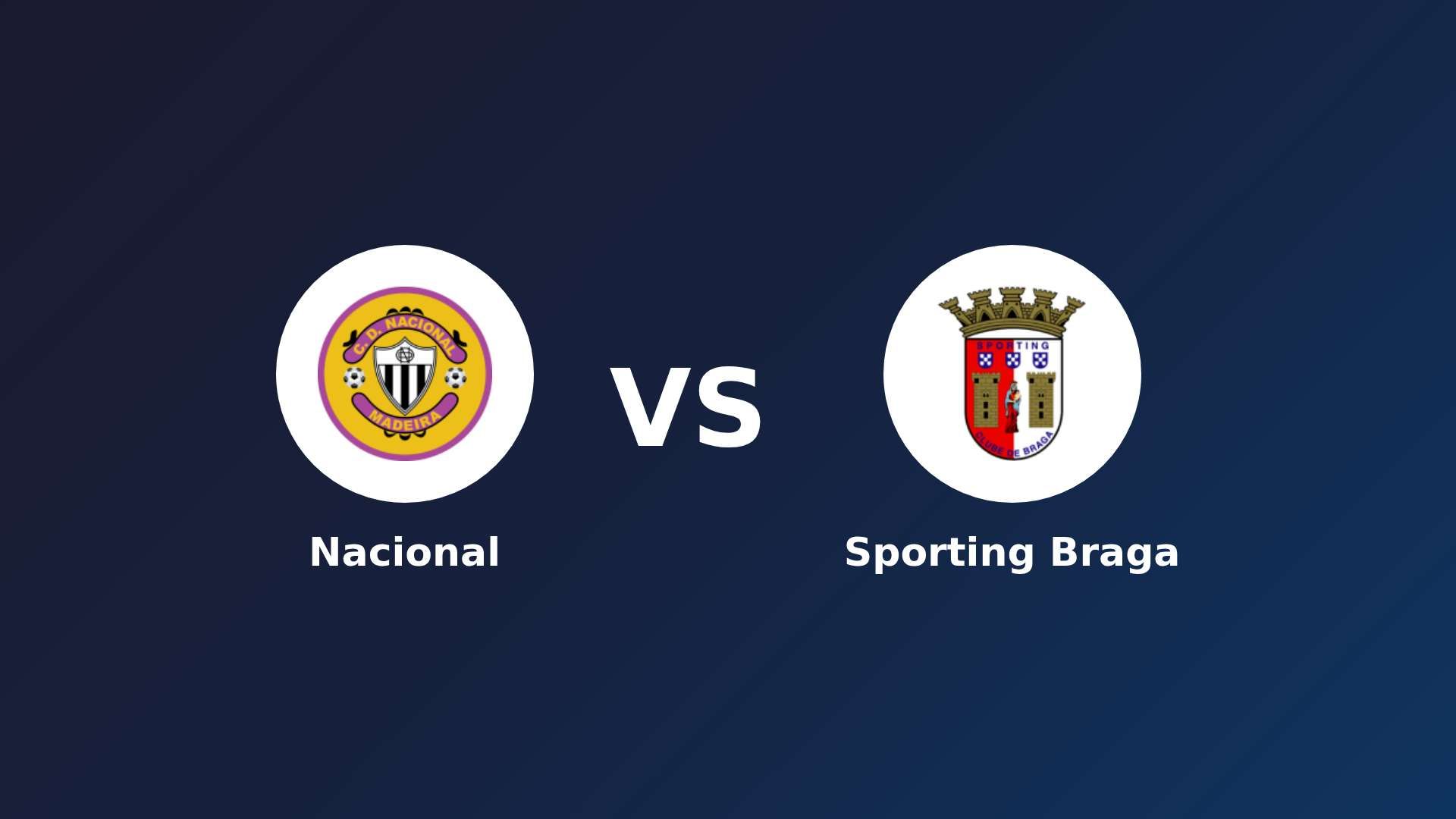 Nacional vs Sporting Braga