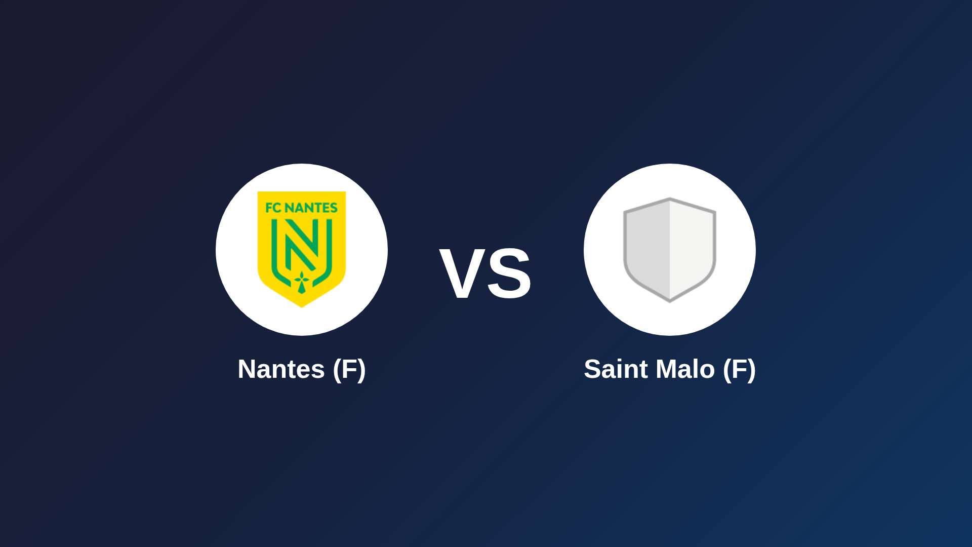 Nantes (F) vs Saint Malo (F)
