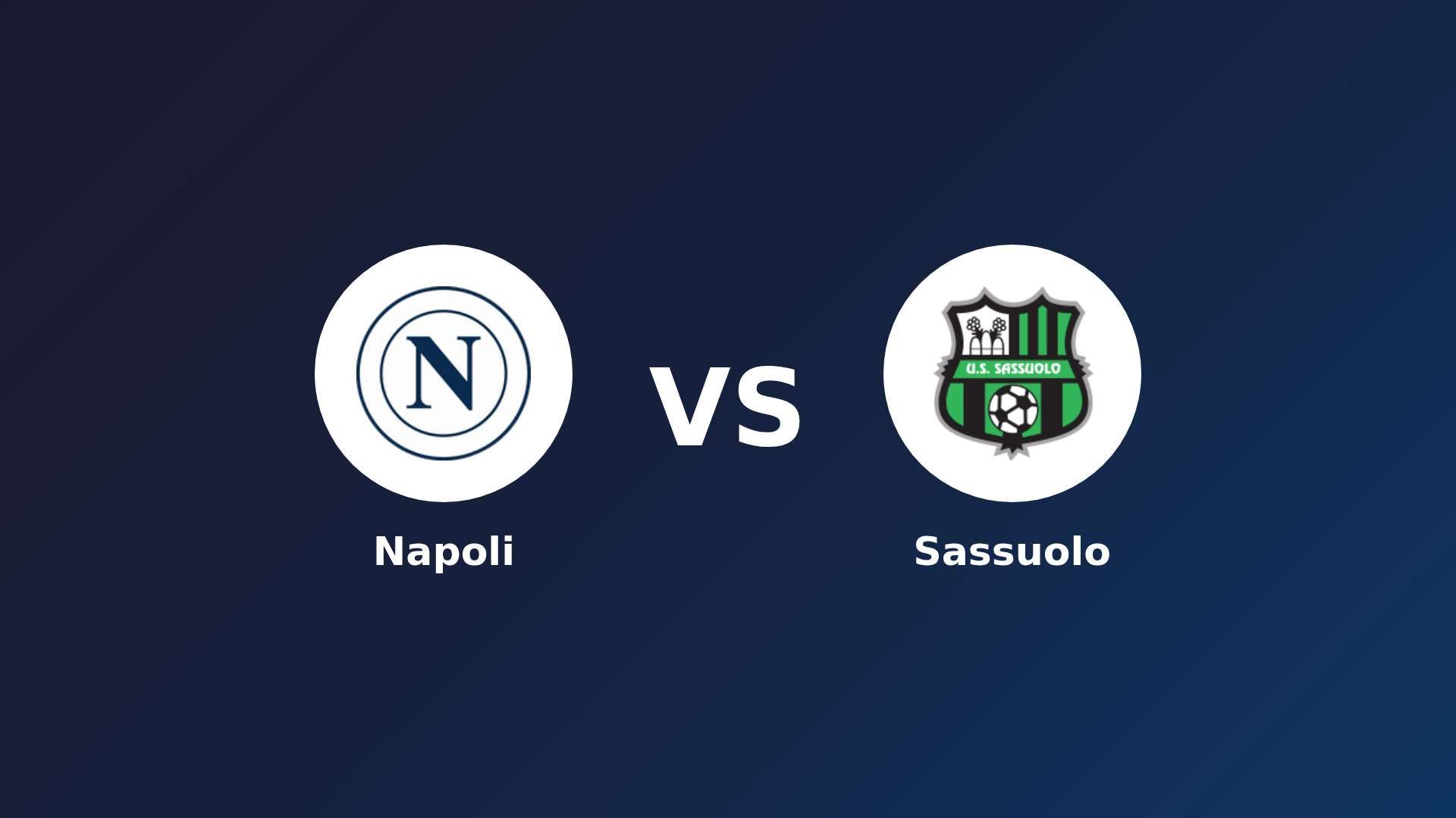 Napoli vs Sassuolo