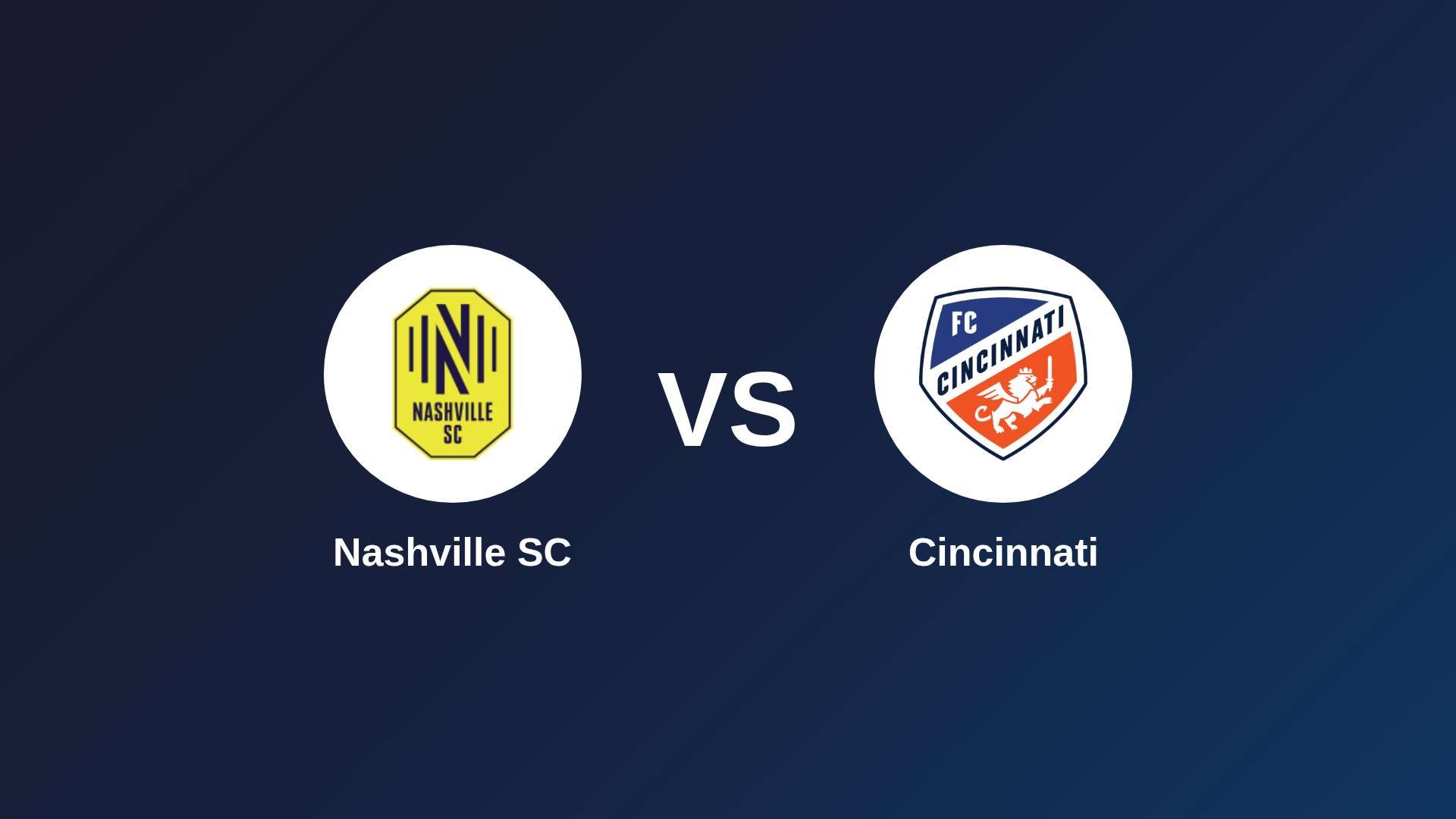 Nashville SC vs Cincinnati