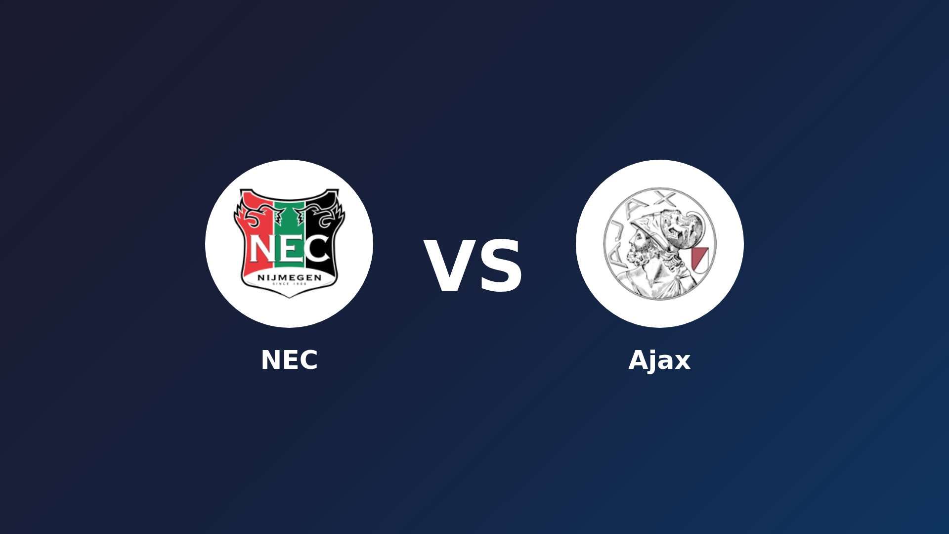 NEC Nijmegen vs Ajax