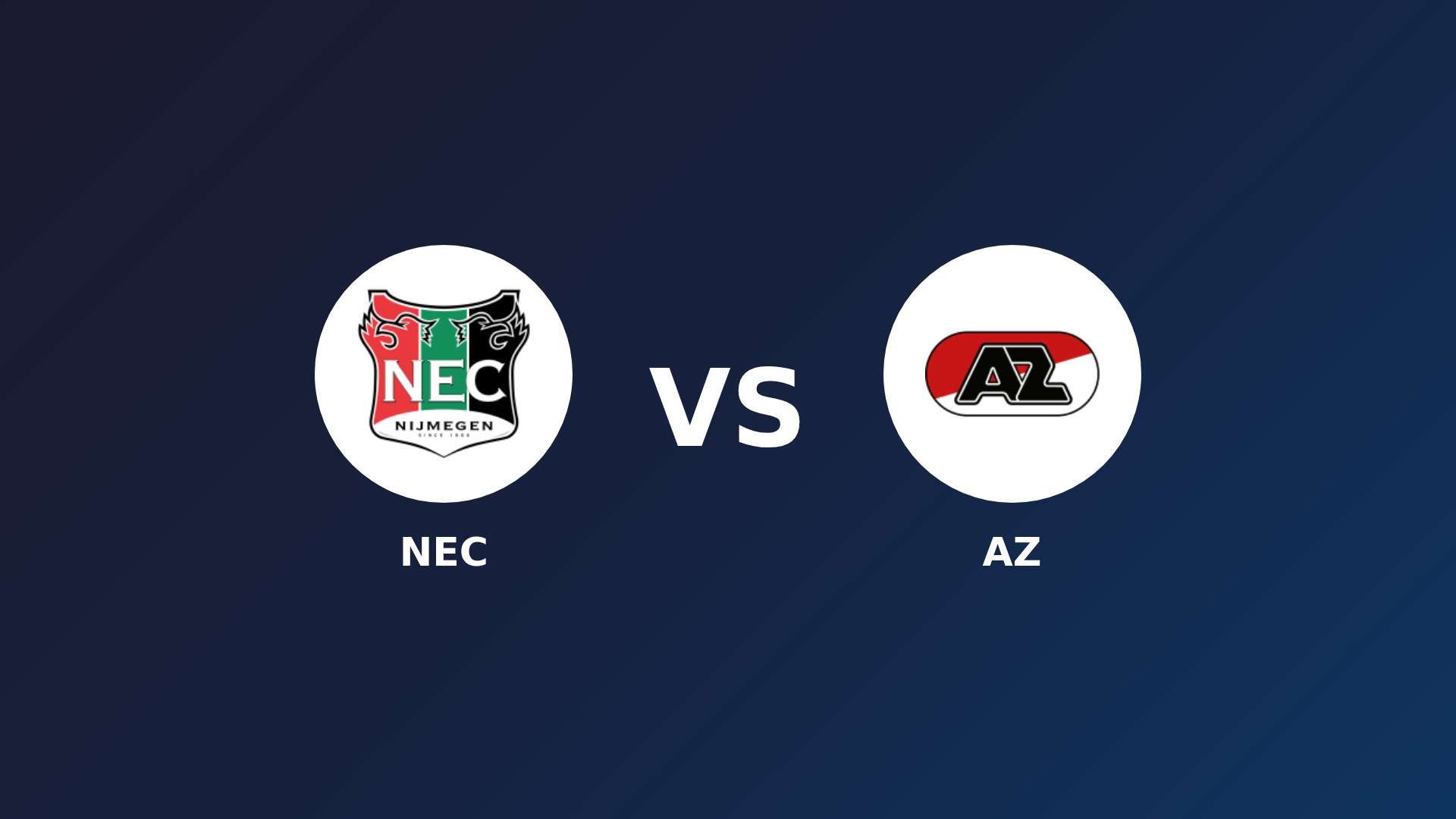 NEC Nijmegen vs AZ