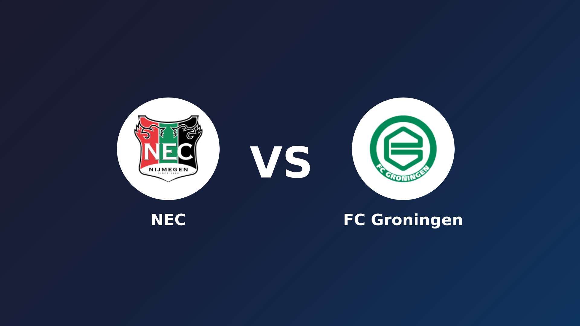 NEC Nijmegen vs FC Groningen