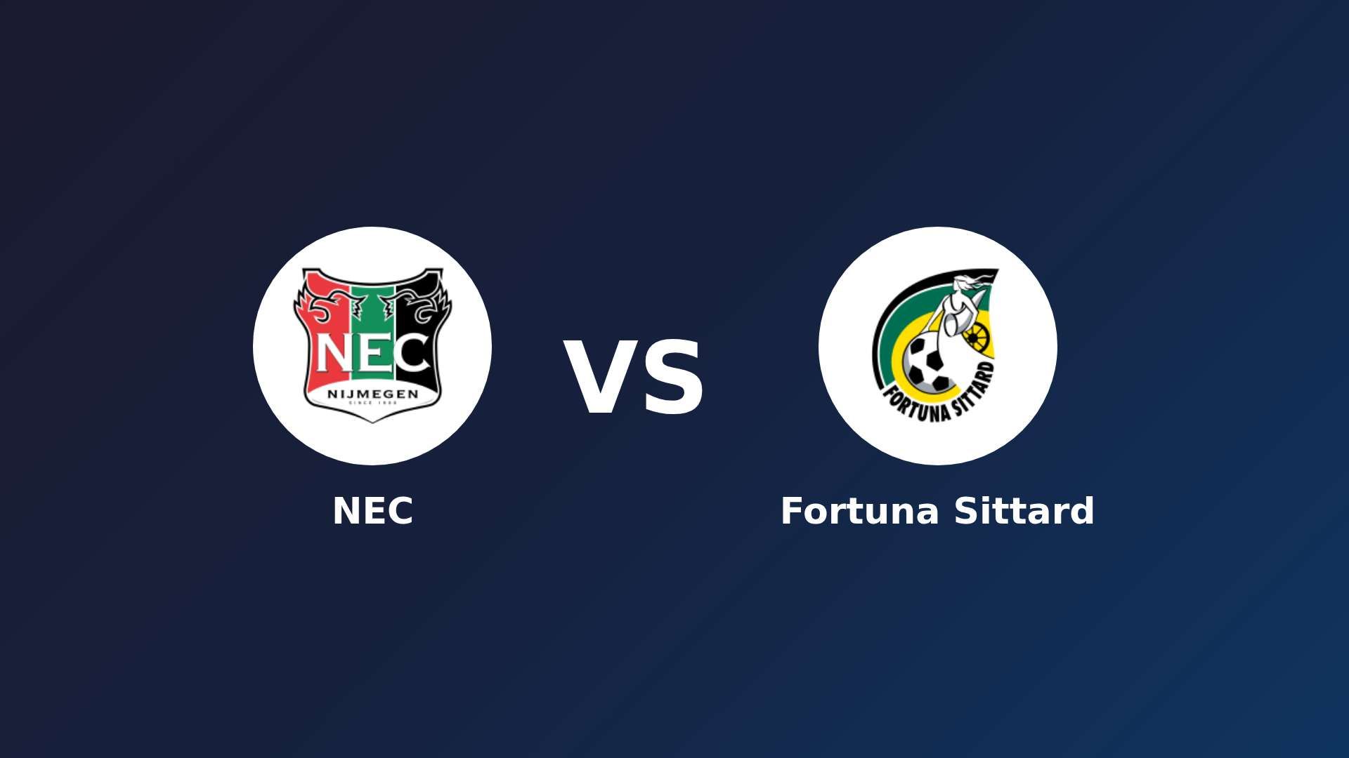 NEC Nijmegen vs Fortuna Sittard