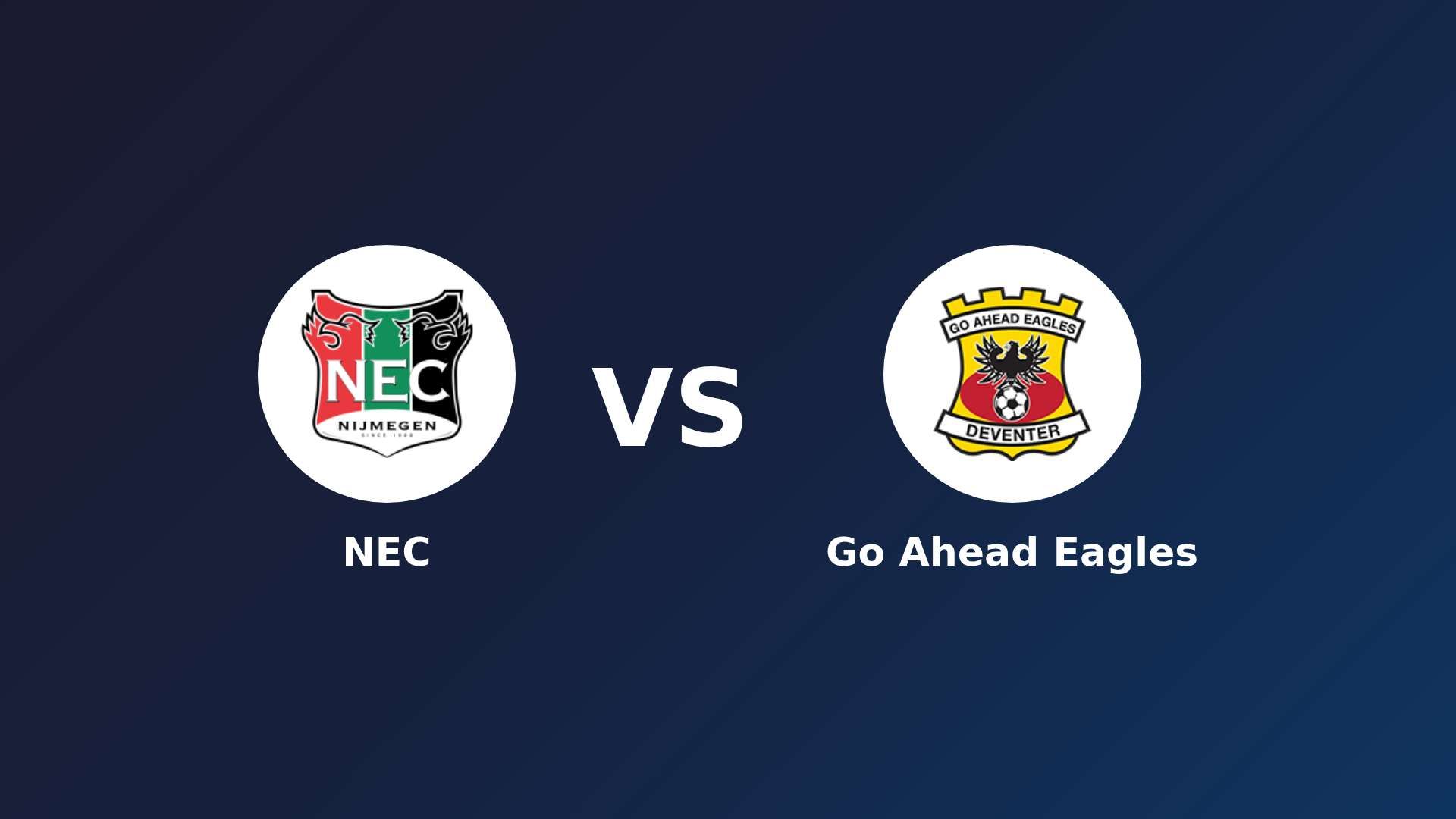 NEC Nijmegen vs Go Ahead Eagles