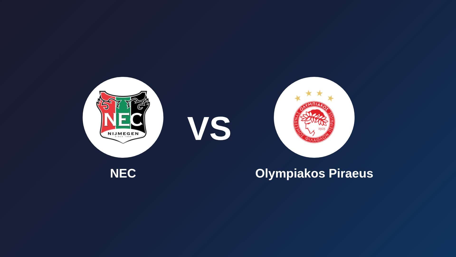 NEC Nijmegen vs Olympiacos F.C.