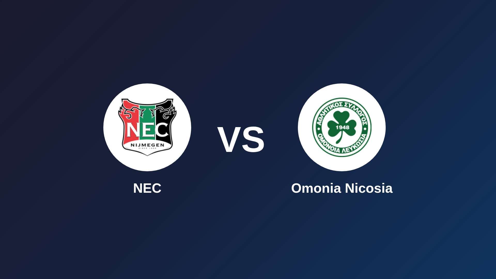 NEC Nijmegen vs Omonia Nicosia