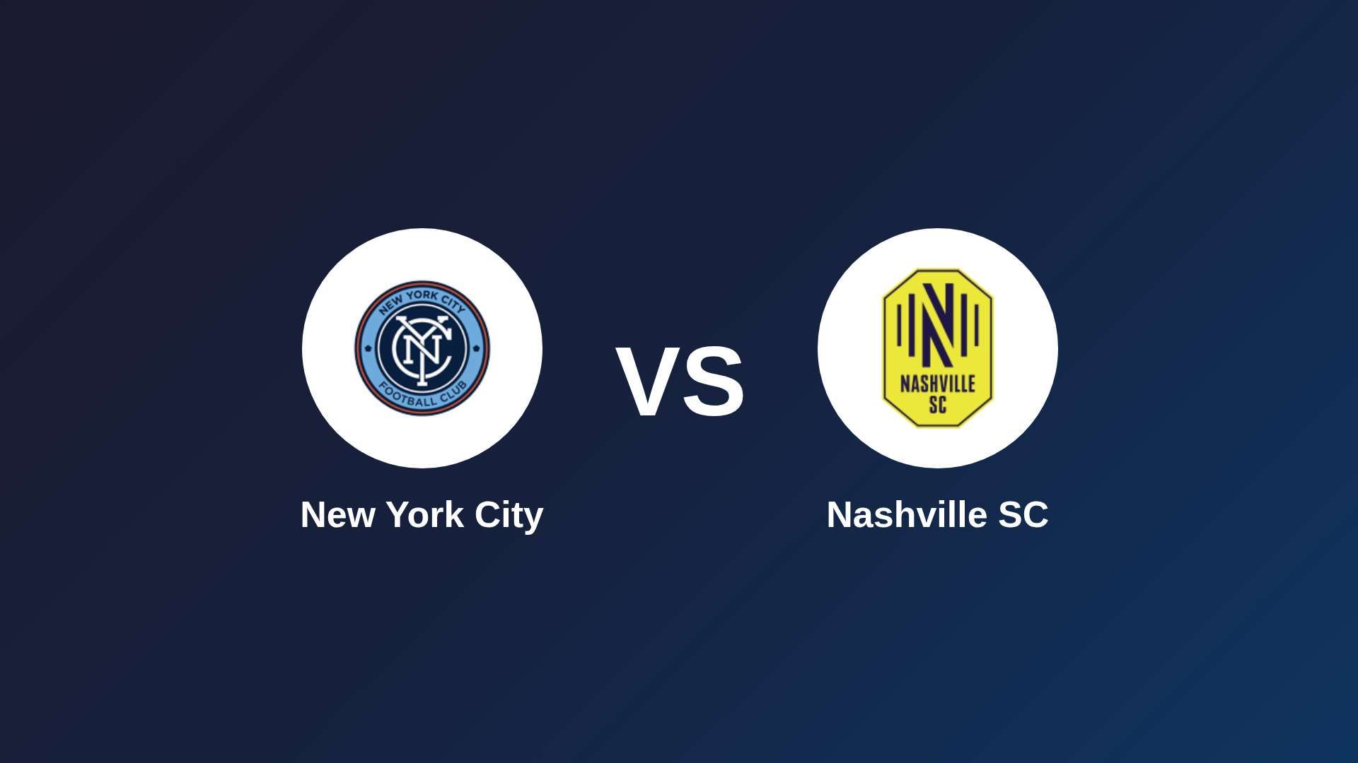 New York City vs Nashville SC