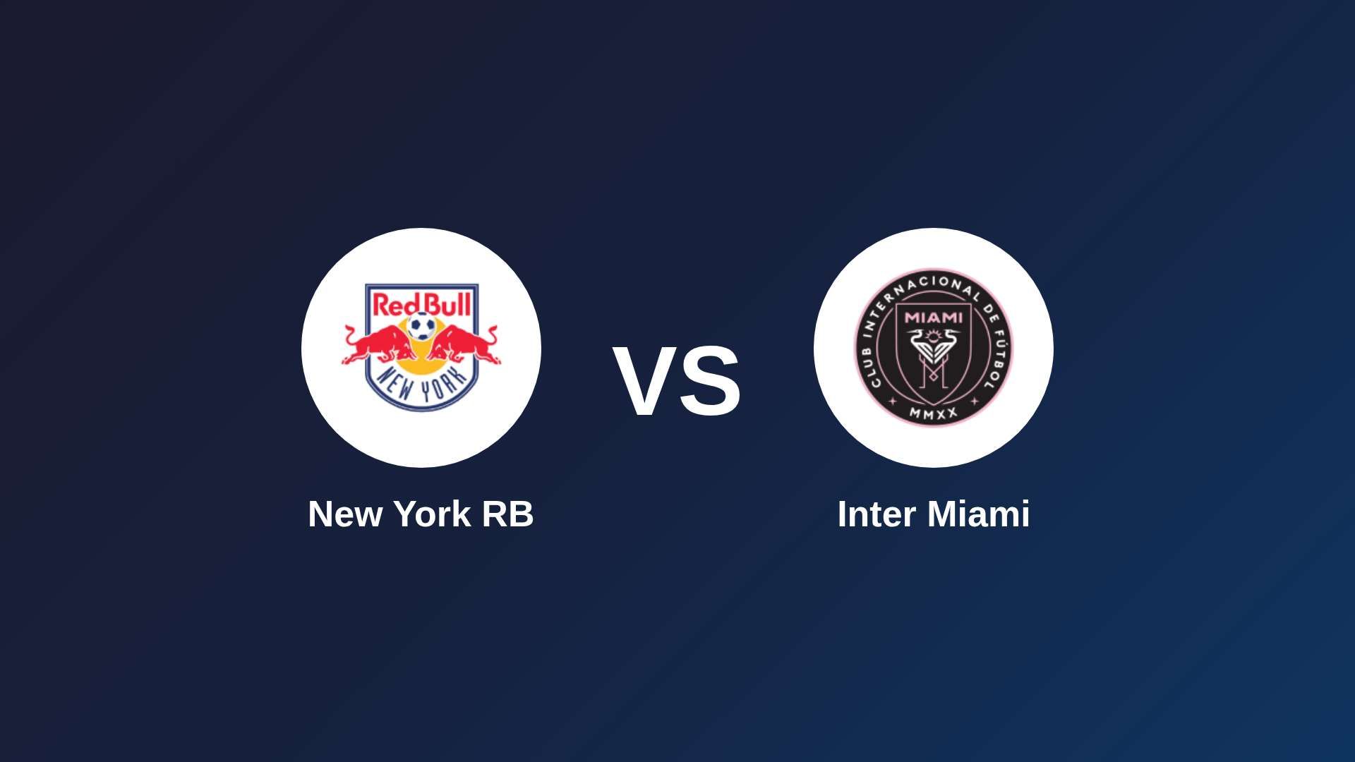 New York RB vs Inter Miami