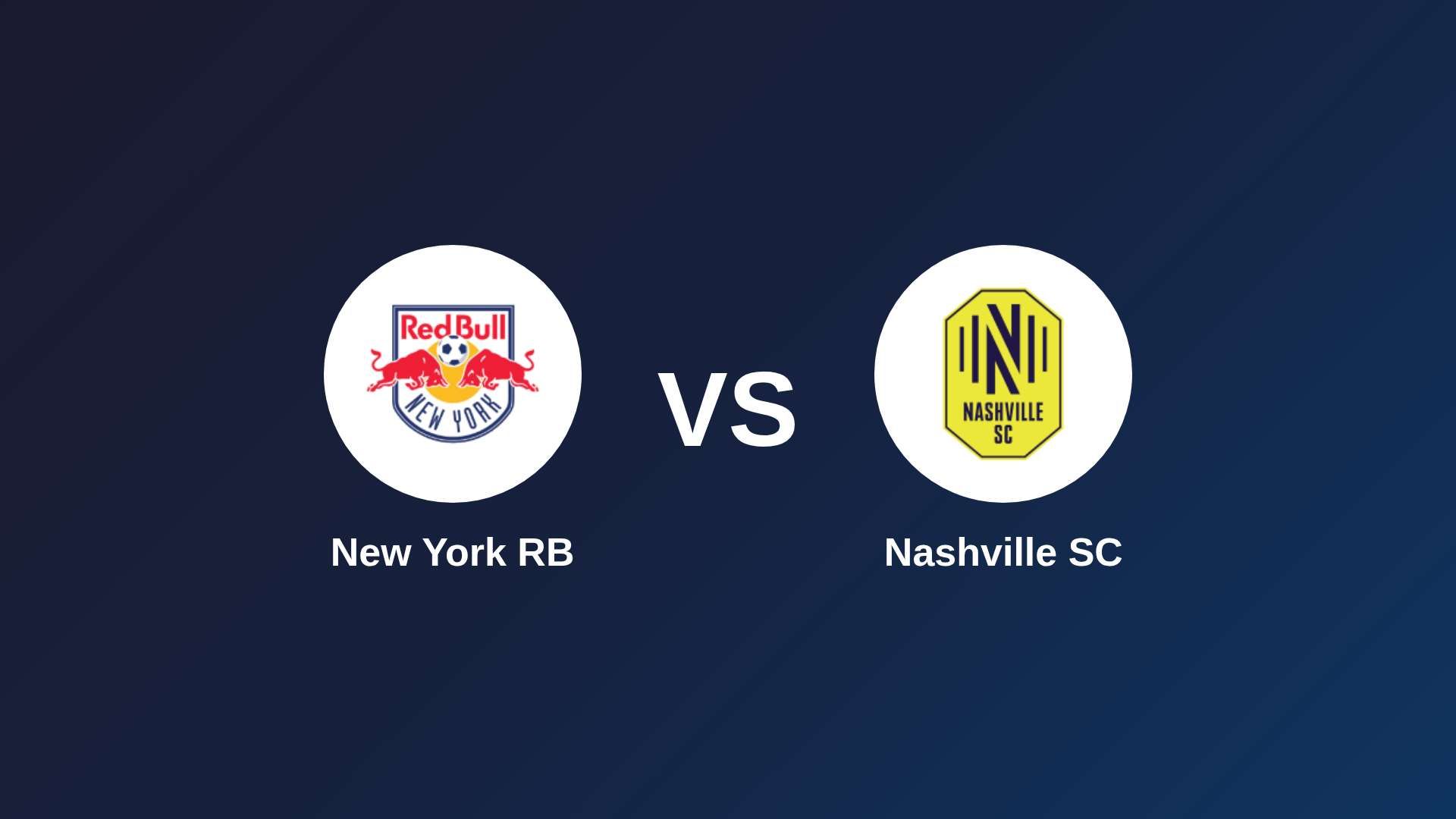 New York RB vs Nashville SC