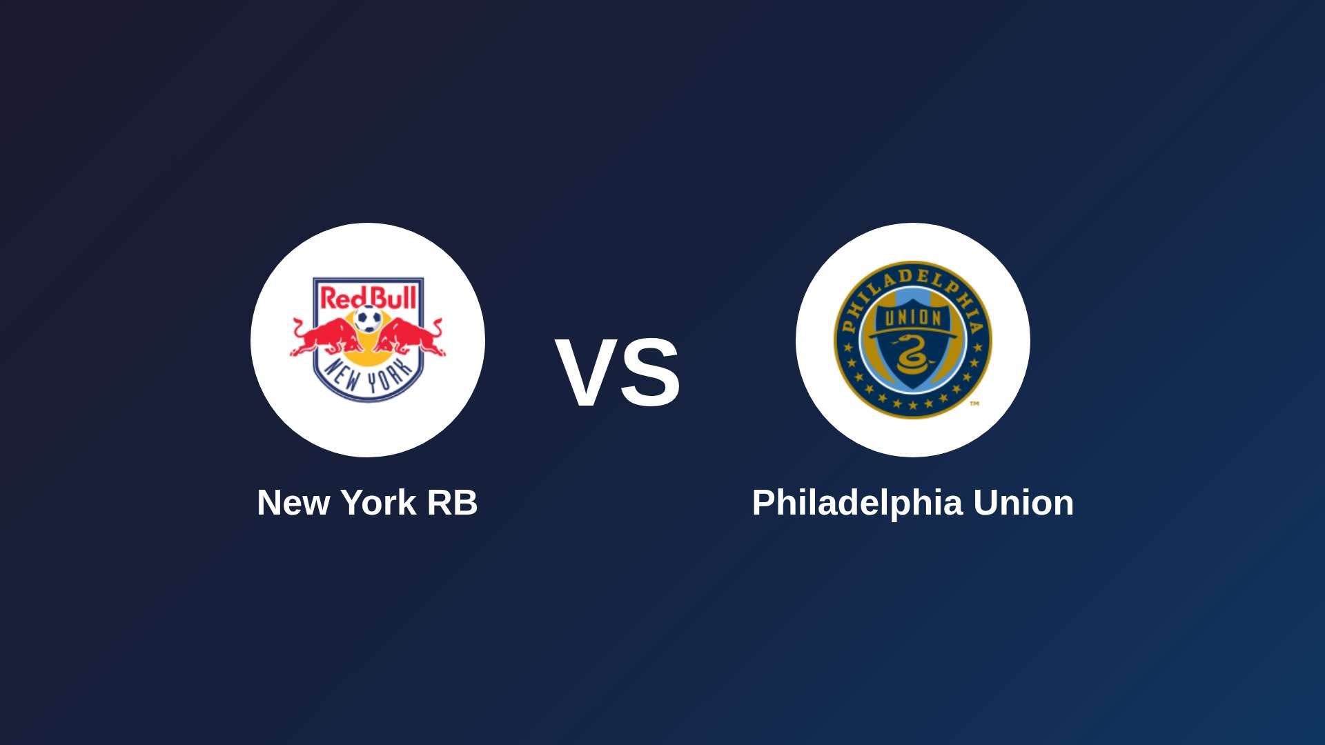 New York RB vs Philadelphia Union