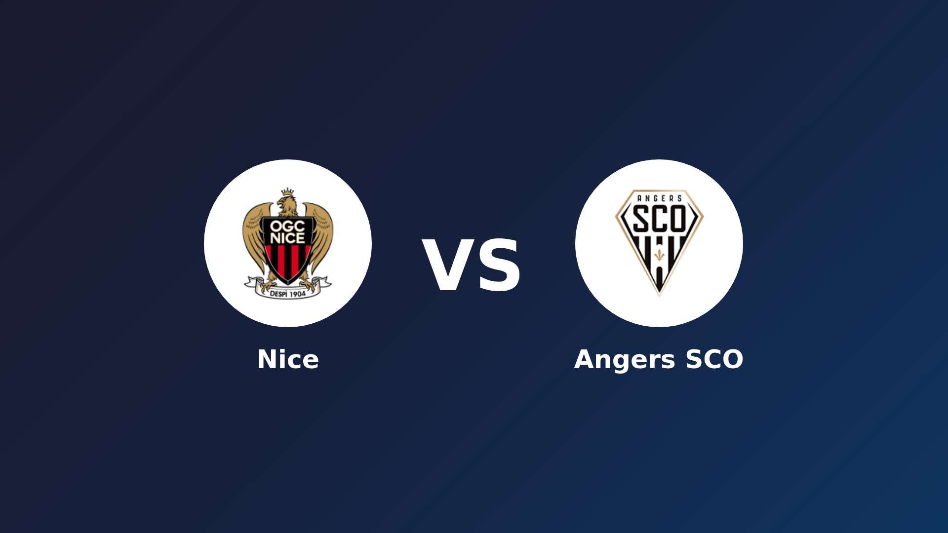 Nice vs Angers SCO
