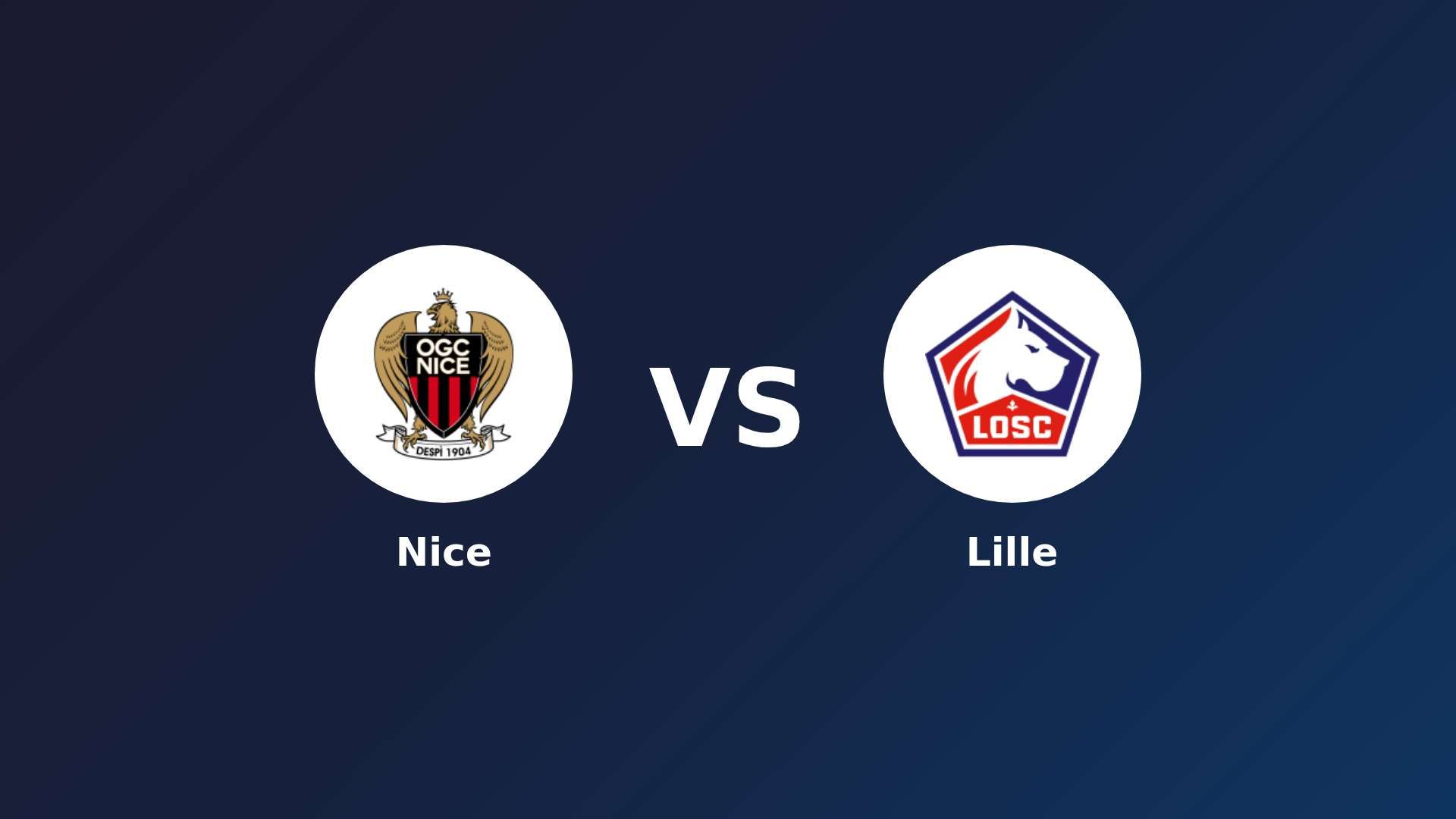 Nice vs LOSC Lille
