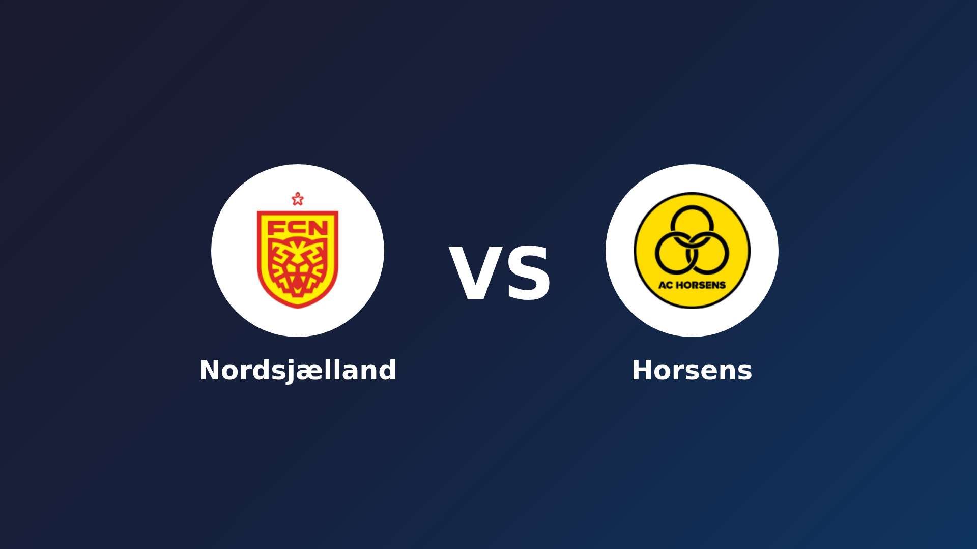 Nordsjælland vs Horsens