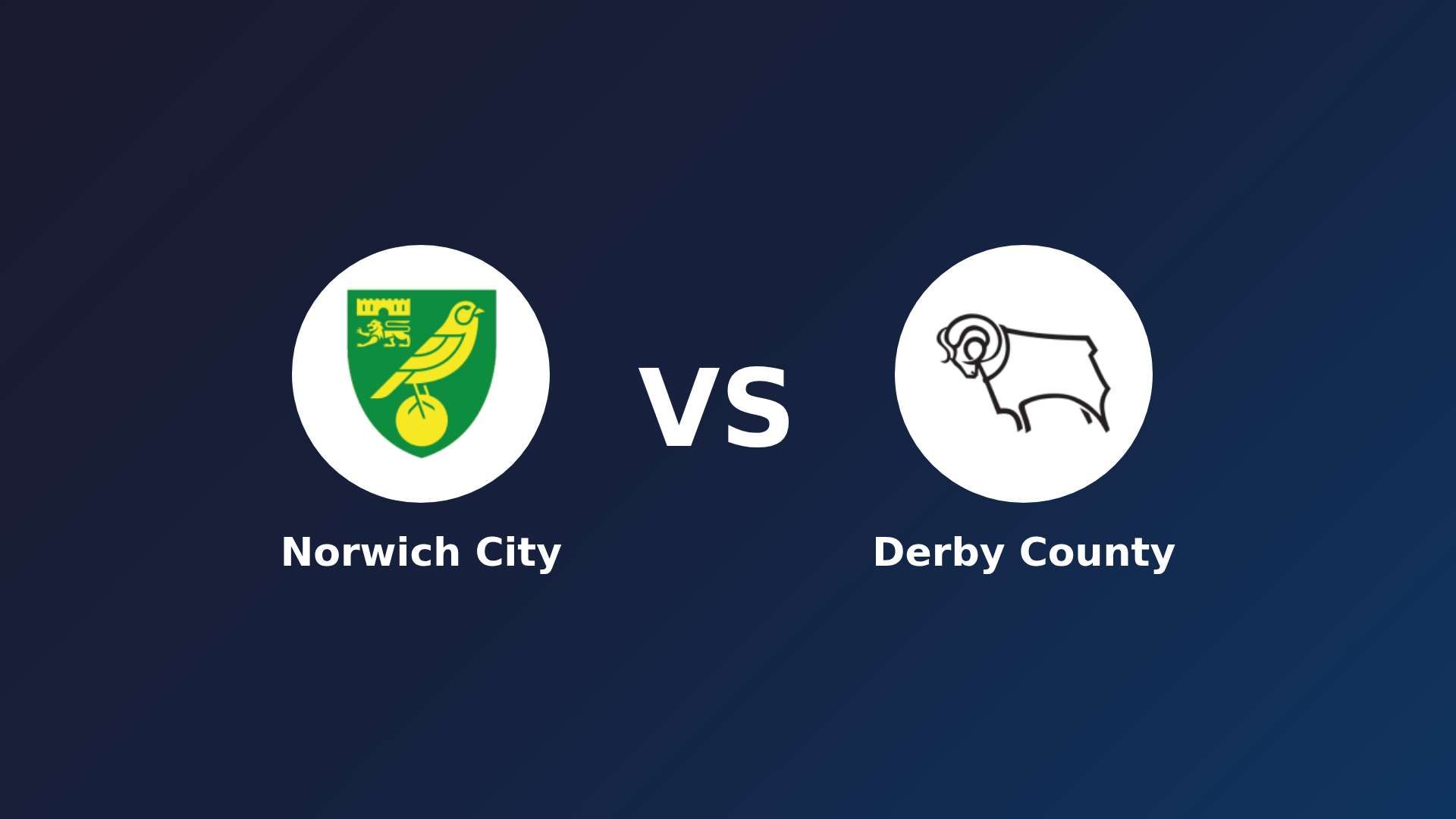Norwich City vs Derby County