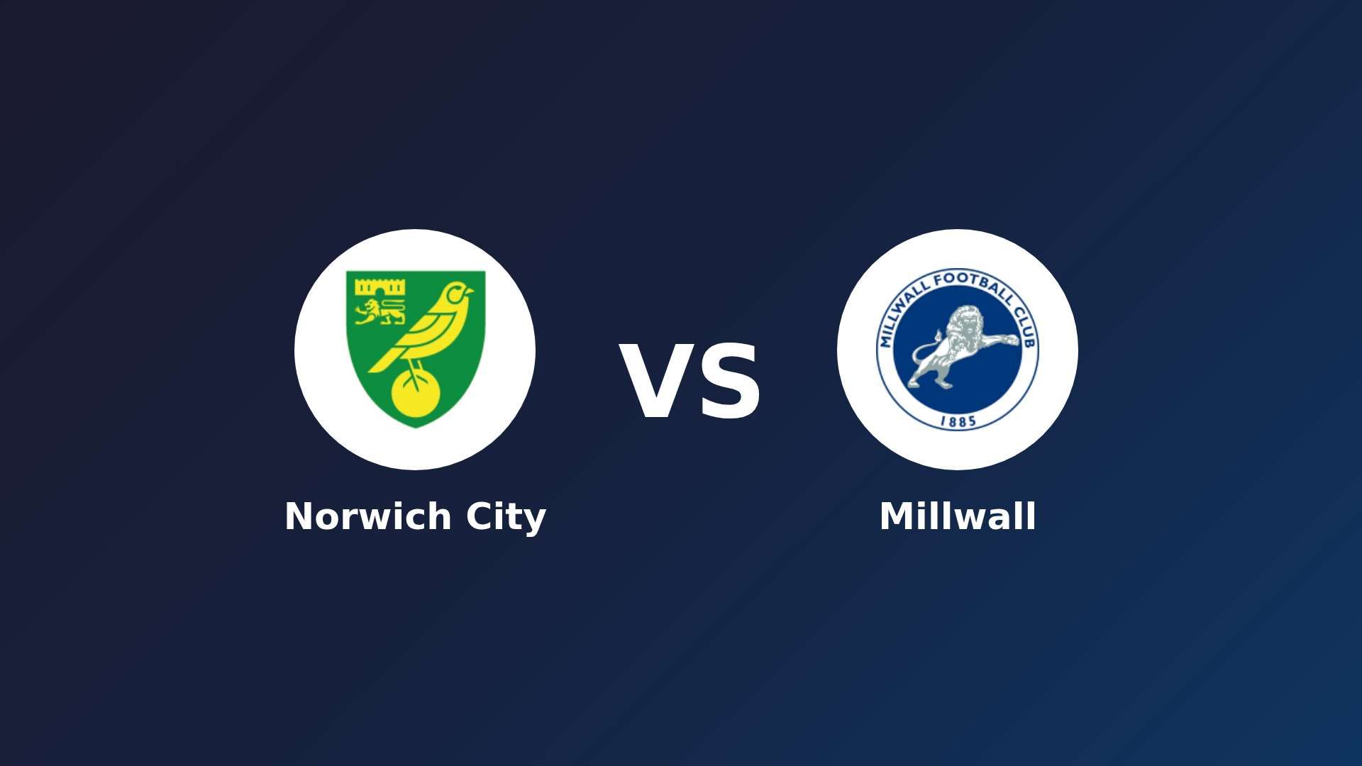 Norwich City vs Millwall