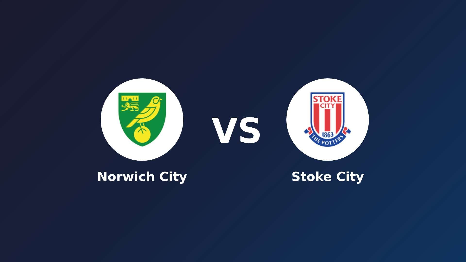 Norwich City vs Stoke City