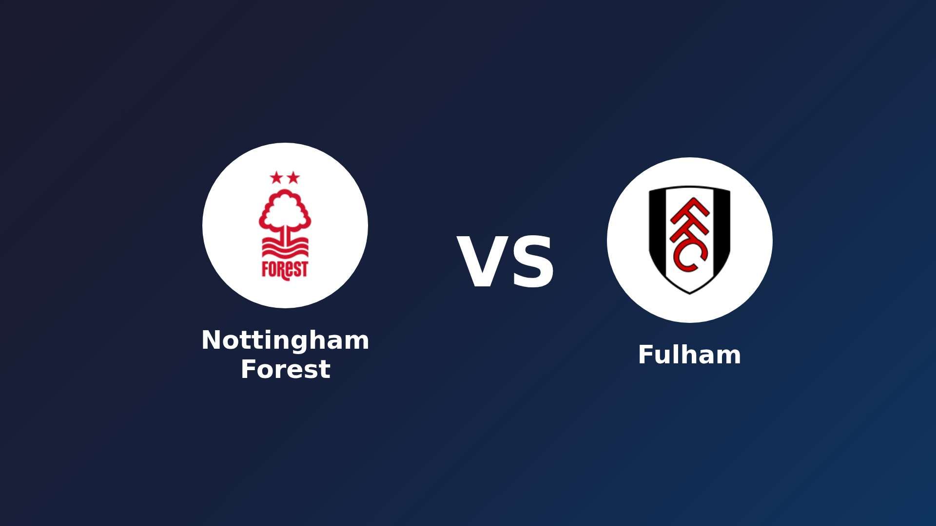 Nottingham Forest vs Fulham