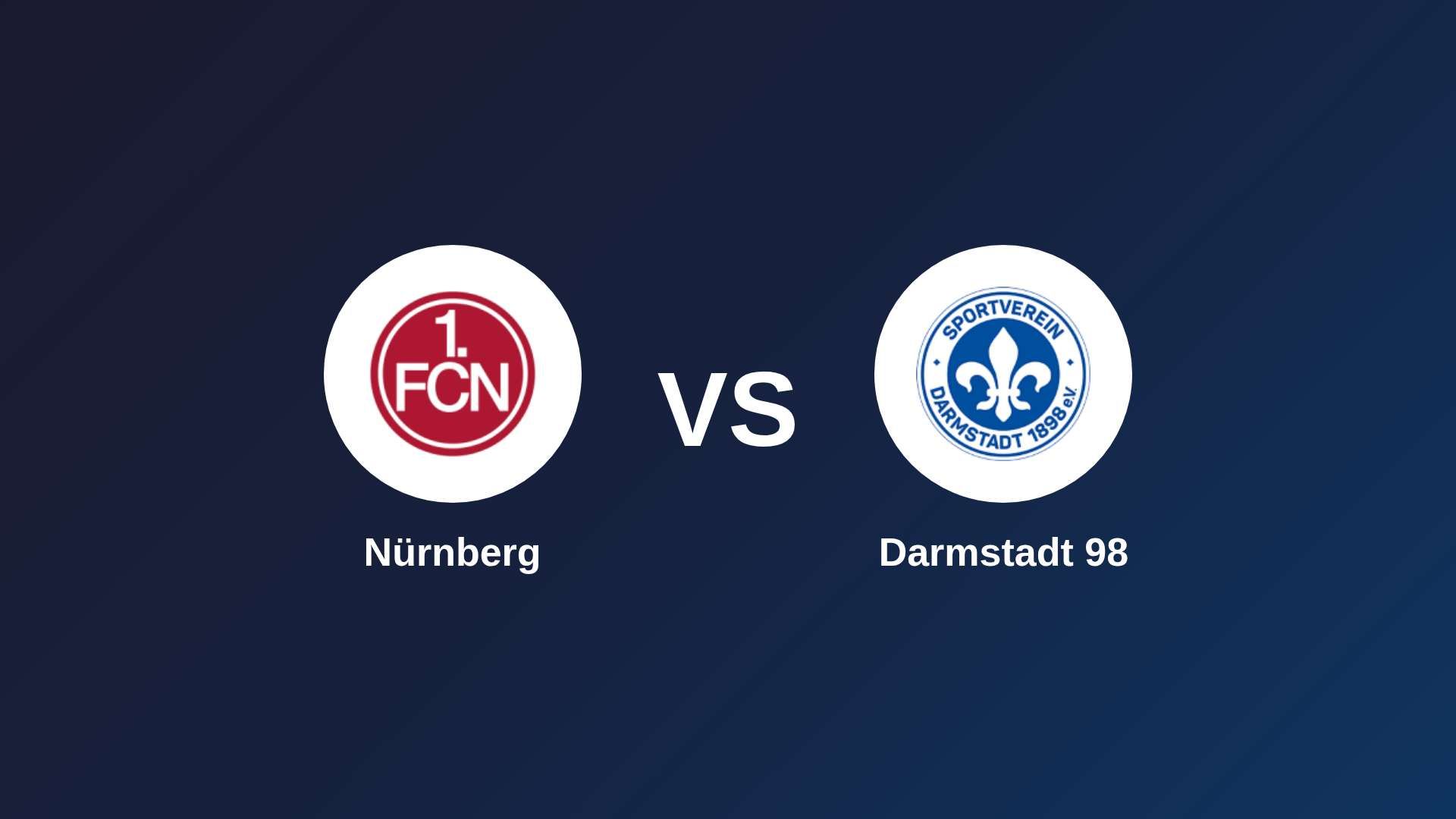 Nürnberg vs Darmstadt 98
