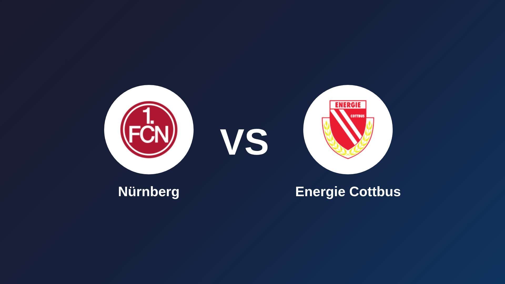 Nürnberg vs Energie Cottbus